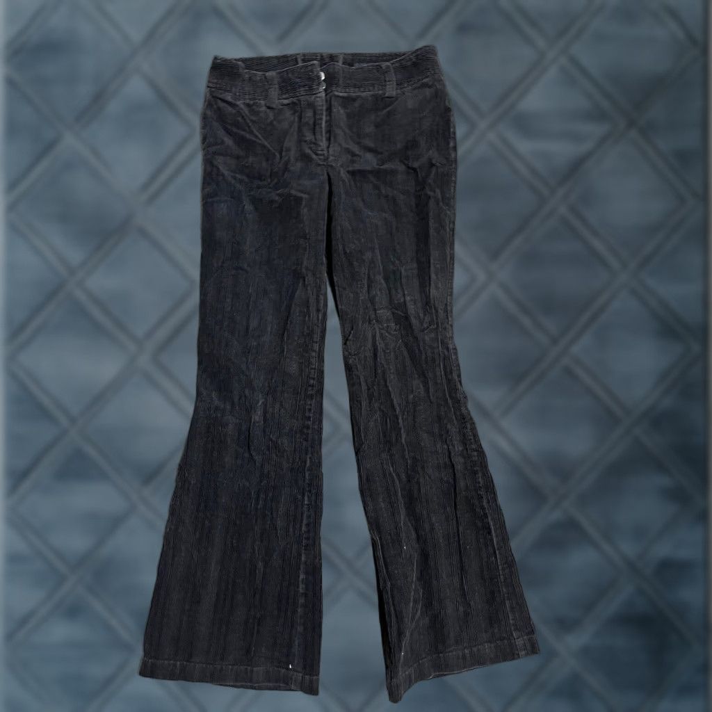 H&M H&M Women's Corduroy Pants - Straight Leg, High Waist, Black, Size 4 Size 27" / US 4 / IT 40 - 1 Thumbnail