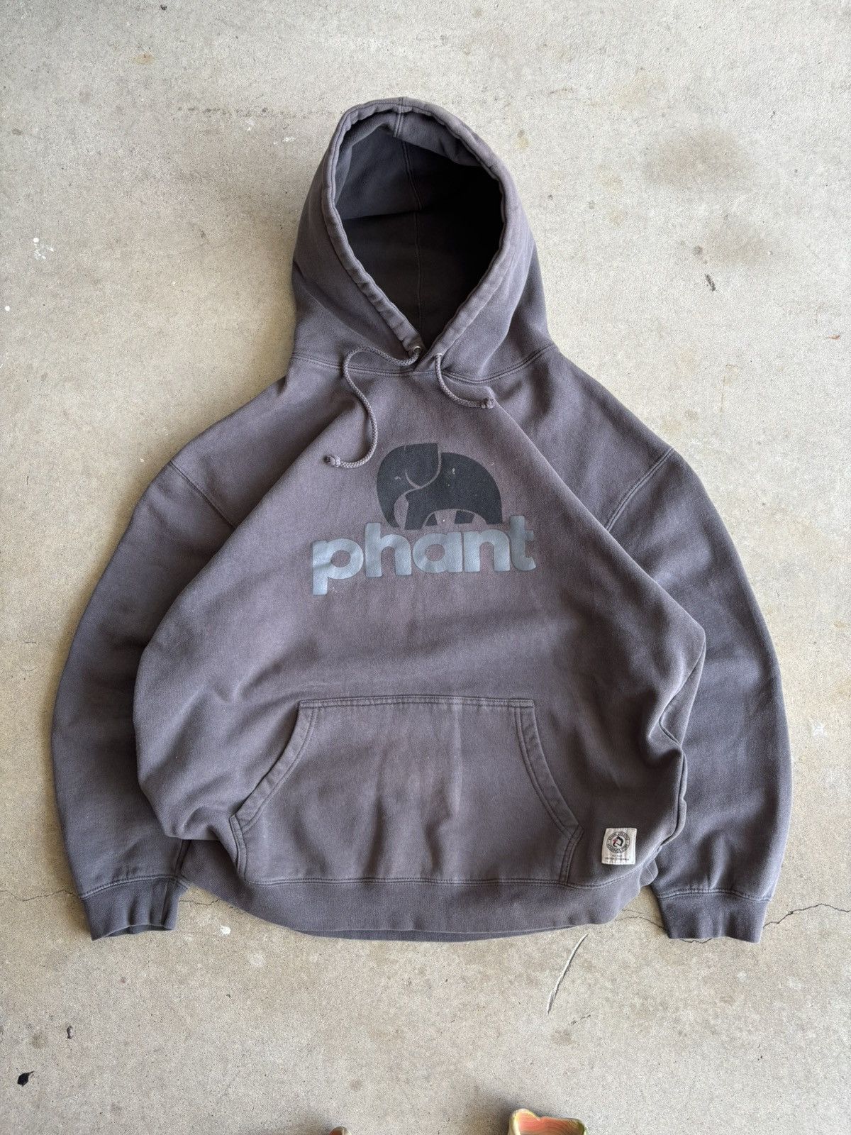 Other × Vintage Crazy 90s Phant Skateboards Boxy Grey Heavyweight Hoodie Size US L / EU 52-54 / 3 - 1 Thumbnail