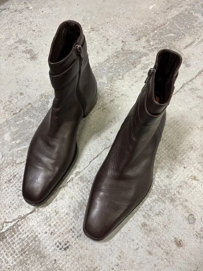 Gucci Gucci Brown Ankle Leather Boots Size US 7.5 / EU 40-41 - 4 Thumbnail