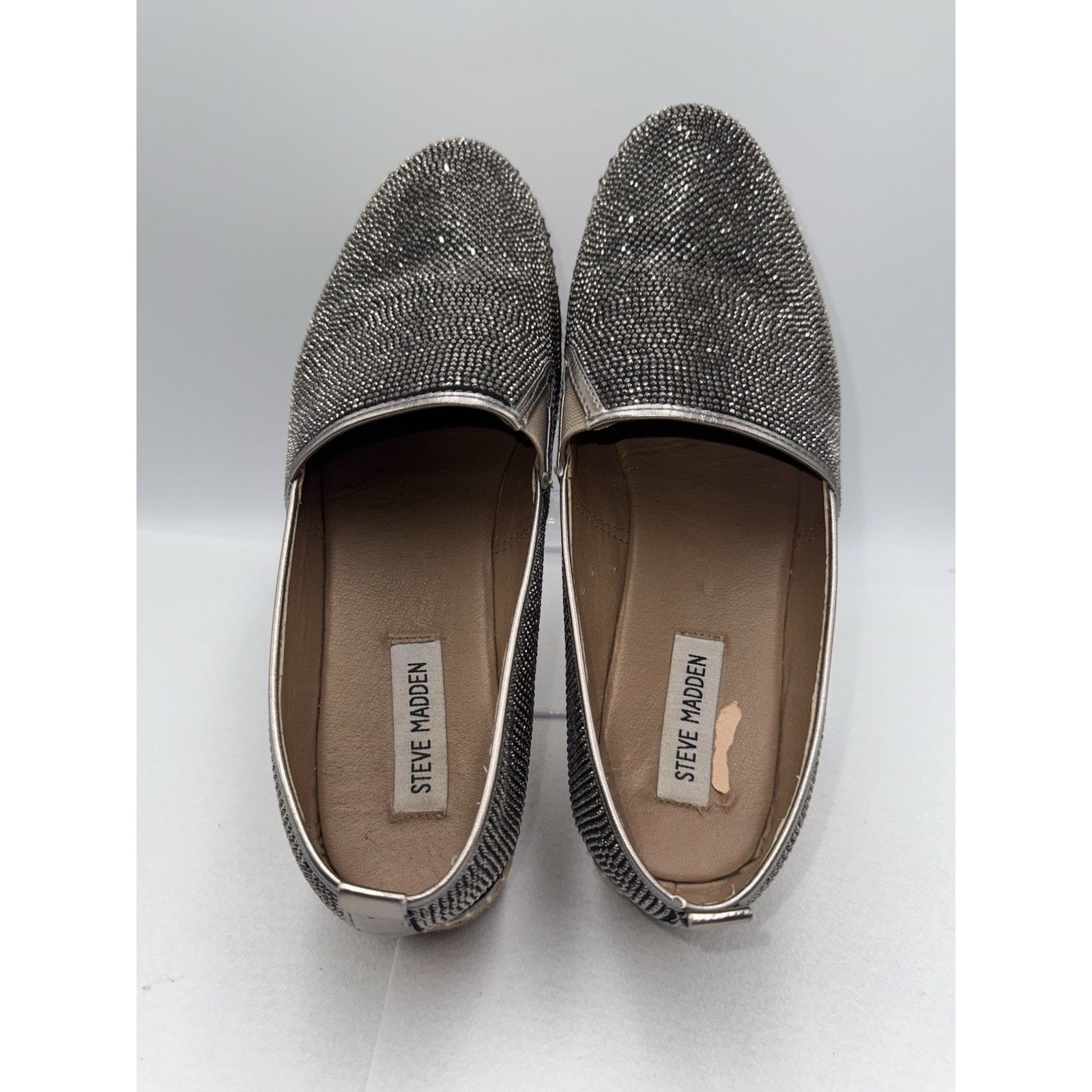 Steve Madden Steven Madden Chopur Black Rhinestone 11 B Espadrille Flats Size US 11 / IT 41 - 5 Thumbnail