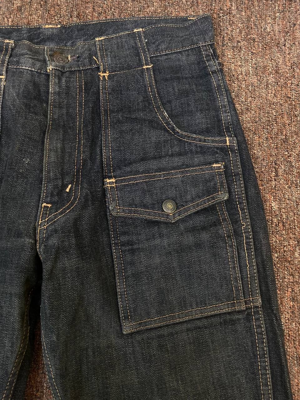vintage joe mccoy bushpants distressed denim nice design