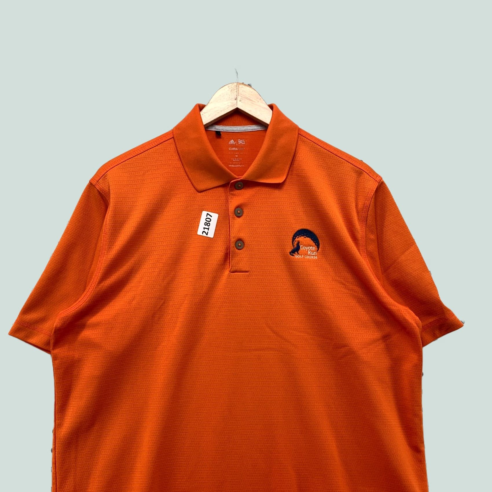 Adidas Adidas Climalite Polo Shirt Orange Mens Medium Golf 22x29 Coyote Run Course Size US M / EU 48-50 / 2 - 1 Thumbnail