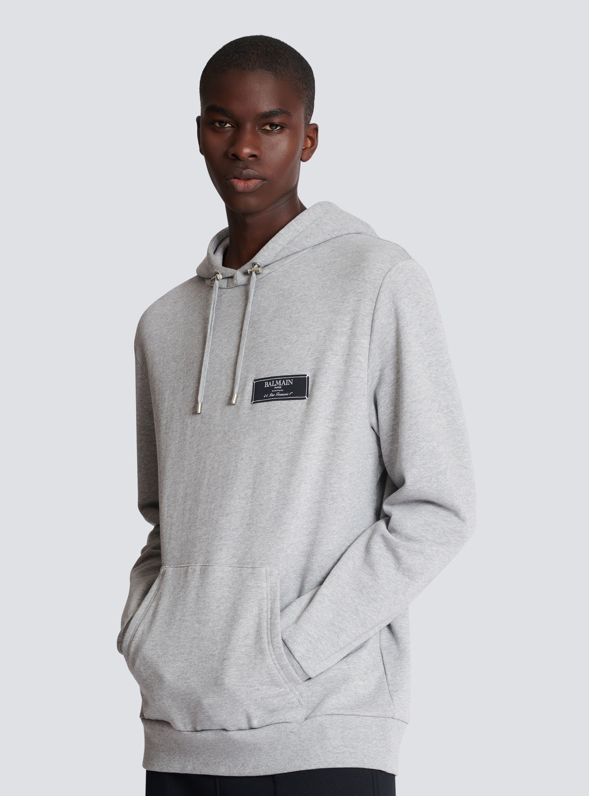 Balmain o1s1wg110125 Hoodie in Grey Size US L / EU 52-54 / 3 - 6 Thumbnail