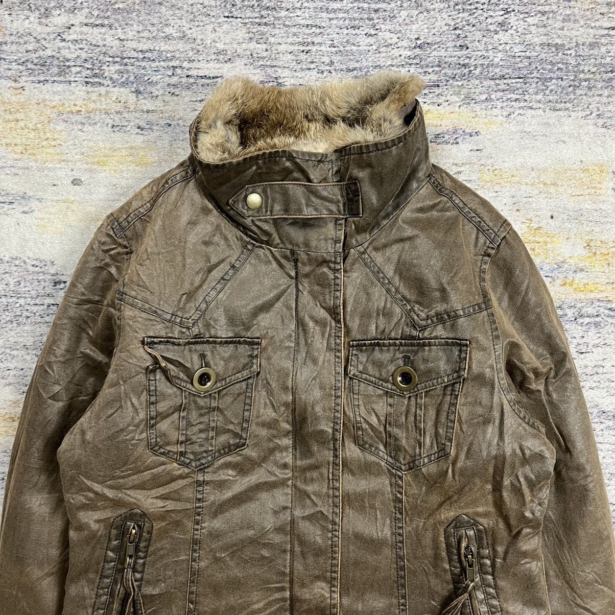 Le Grande Bleu (L.G.B.) Blankety blank trucker jacket fur collar Size US M / EU 48-50 / 2 - 5 Thumbnail