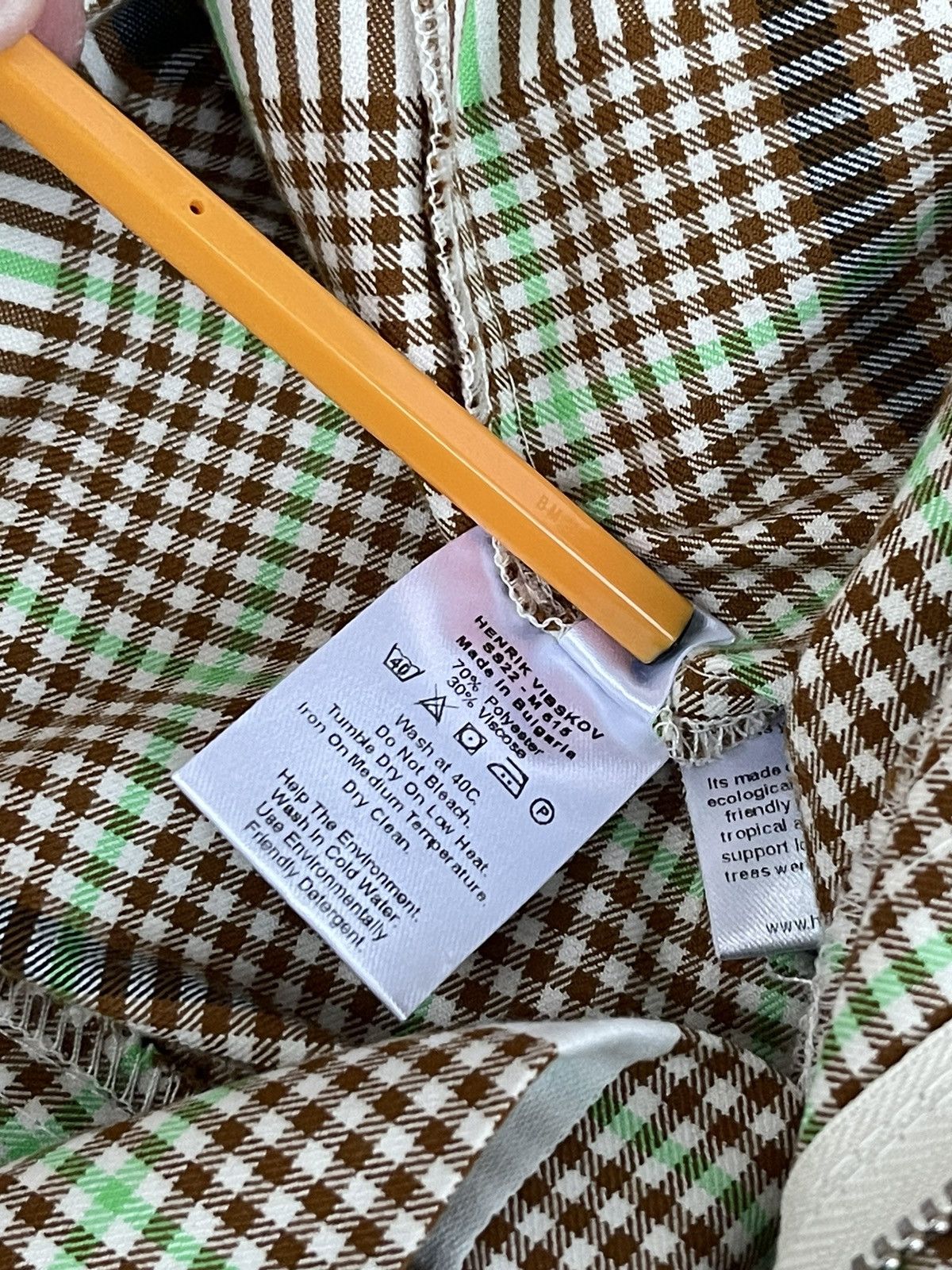 Henrik Vibskov !DS! FW22 Henrik Vibskov Easy Check Casual Pants Size US 32 / EU 48 - 24 Thumbnail