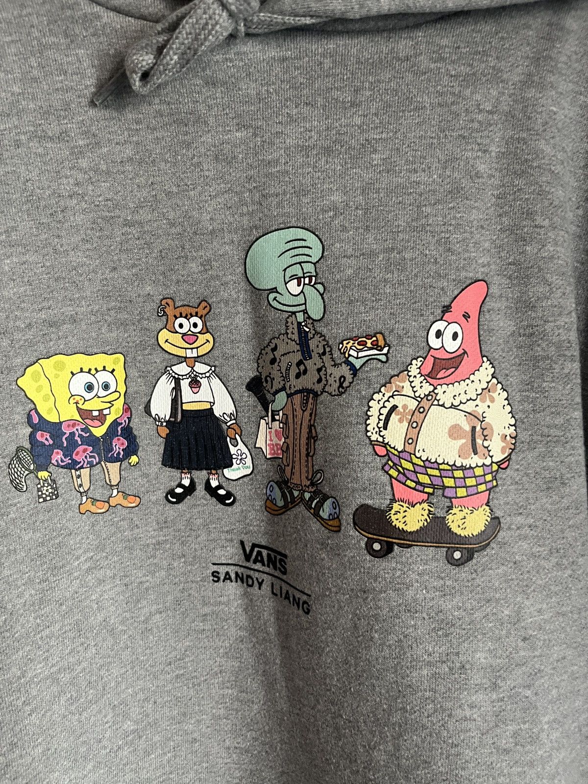 Sandy Liang × Vans NWT Vans X Sandy Liang Spongebob Square Pants Gray Hoodie XL Size XL / US 12-14 / IT 48-50 - 3 Thumbnail