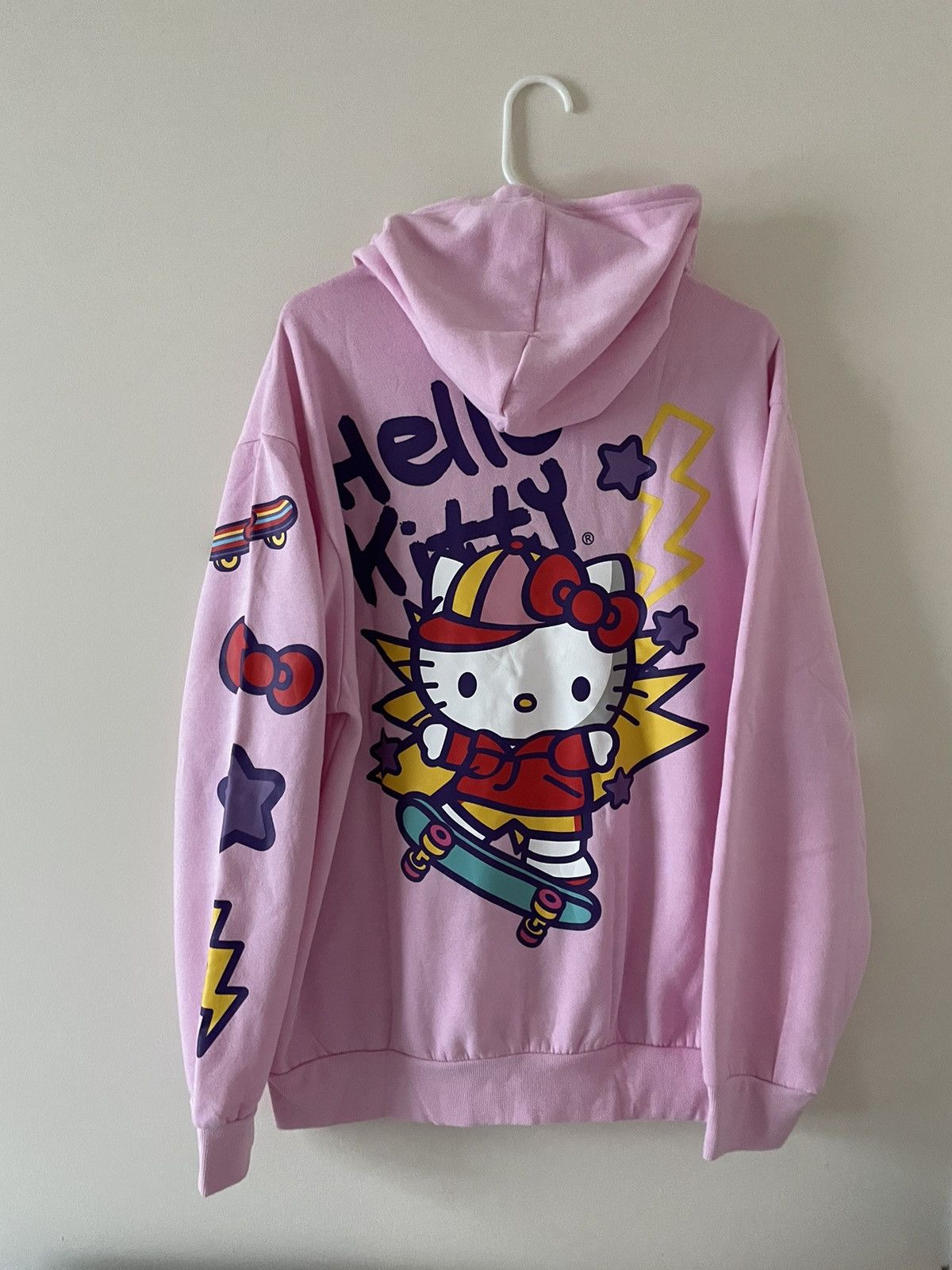 Other NWT Hello Kitty Skateboarding Pink Fleece Hoodie Unisex L Size US L / EU 52-54 / 3 - 1 Thumbnail