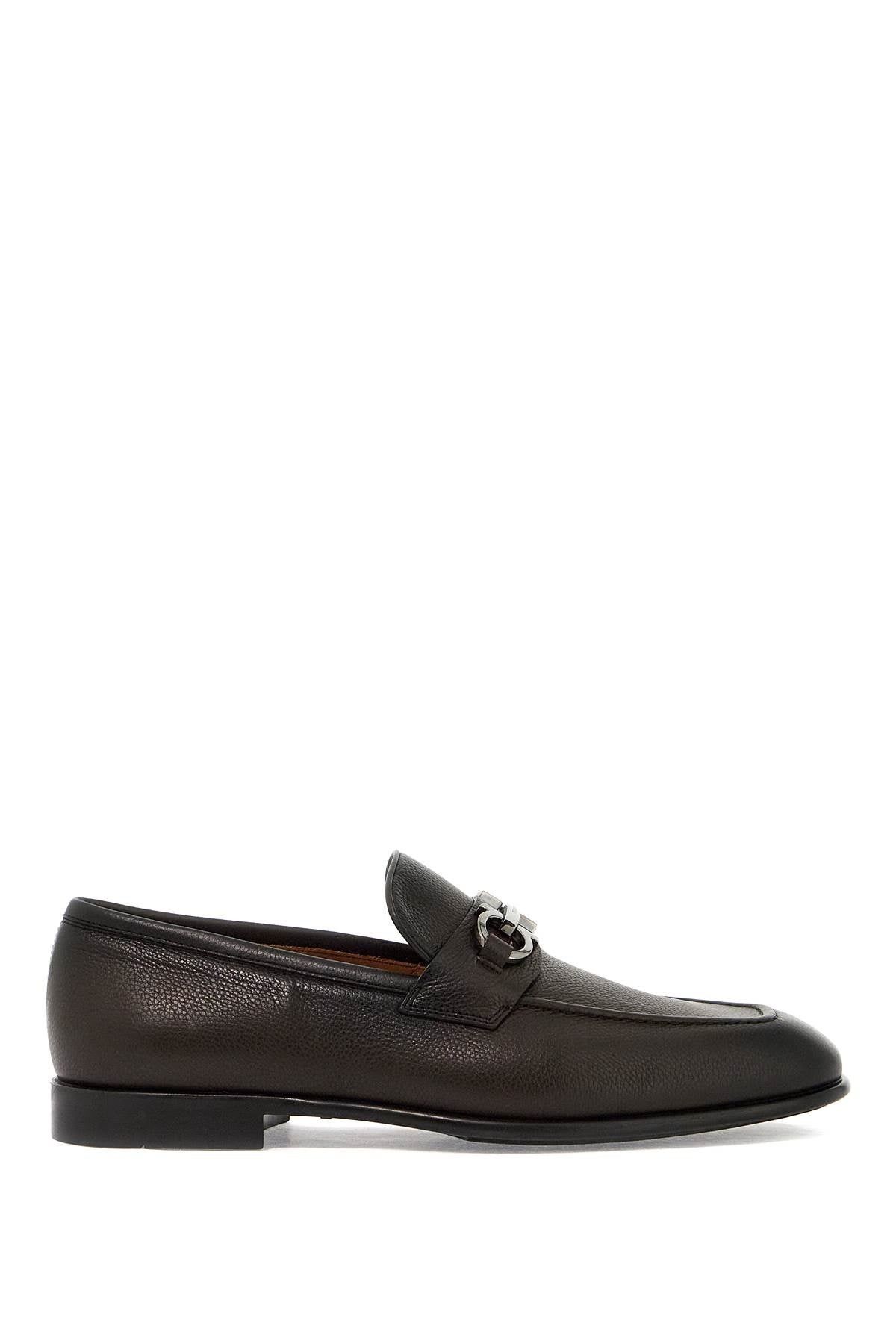 Salvatore Ferragamo o1s22i1n1025 Gancini Ornament Loafers in Brown Size US 8 / EU 41 - 1 Thumbnail