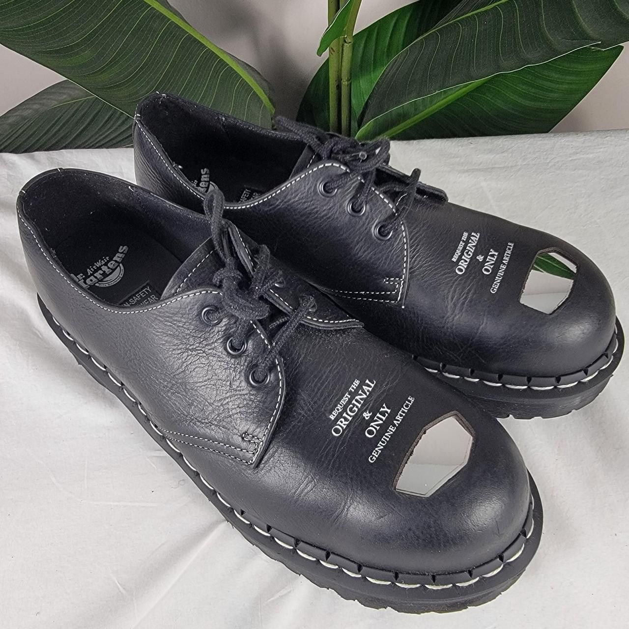 Dr. Martens Dr. Martens 1925 exposed steel toe leather shoe | Grailed
