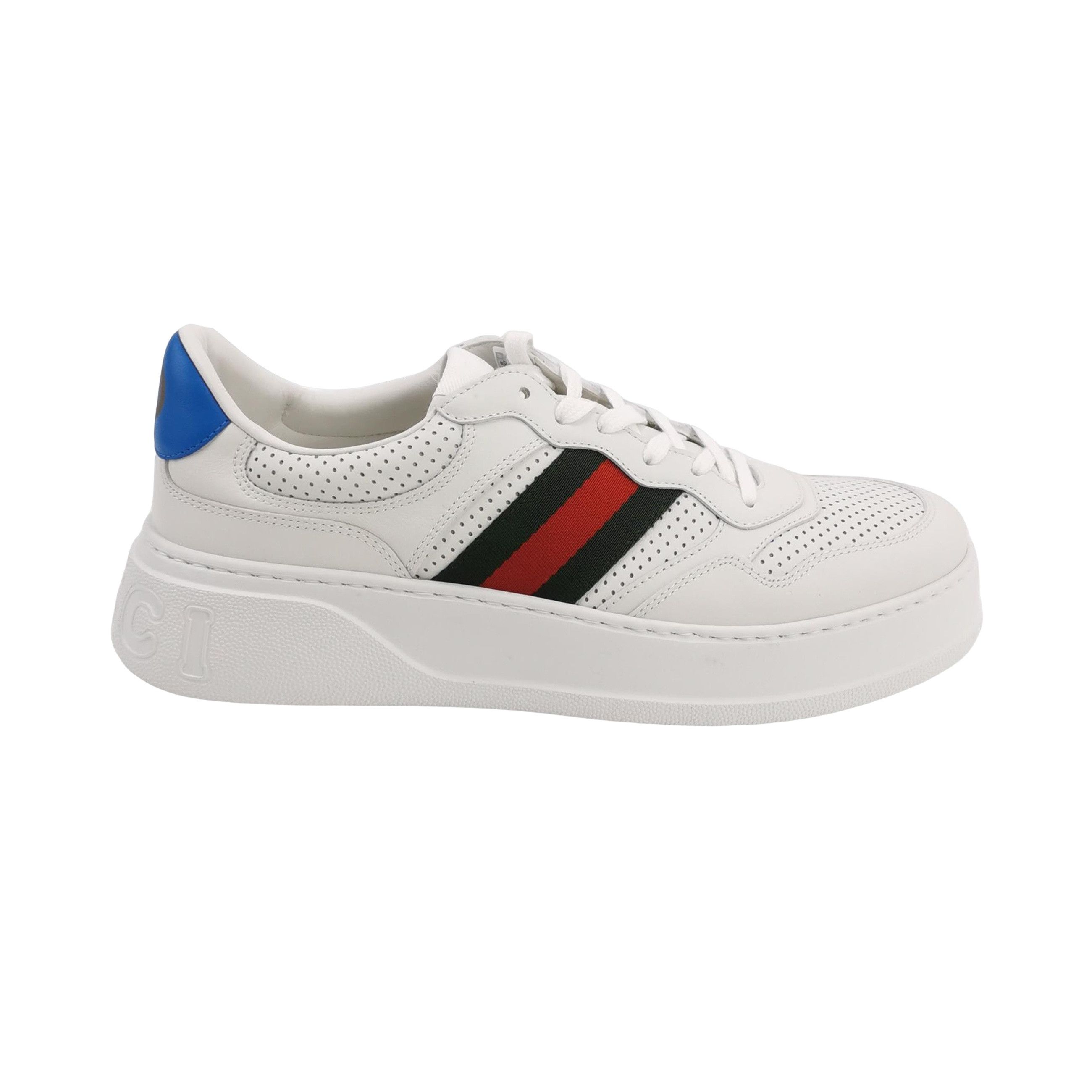 Gucci Gucci Web Stripe Platform Sneakers 44.5 Size US 11 / EU 44 - 1 Thumbnail
