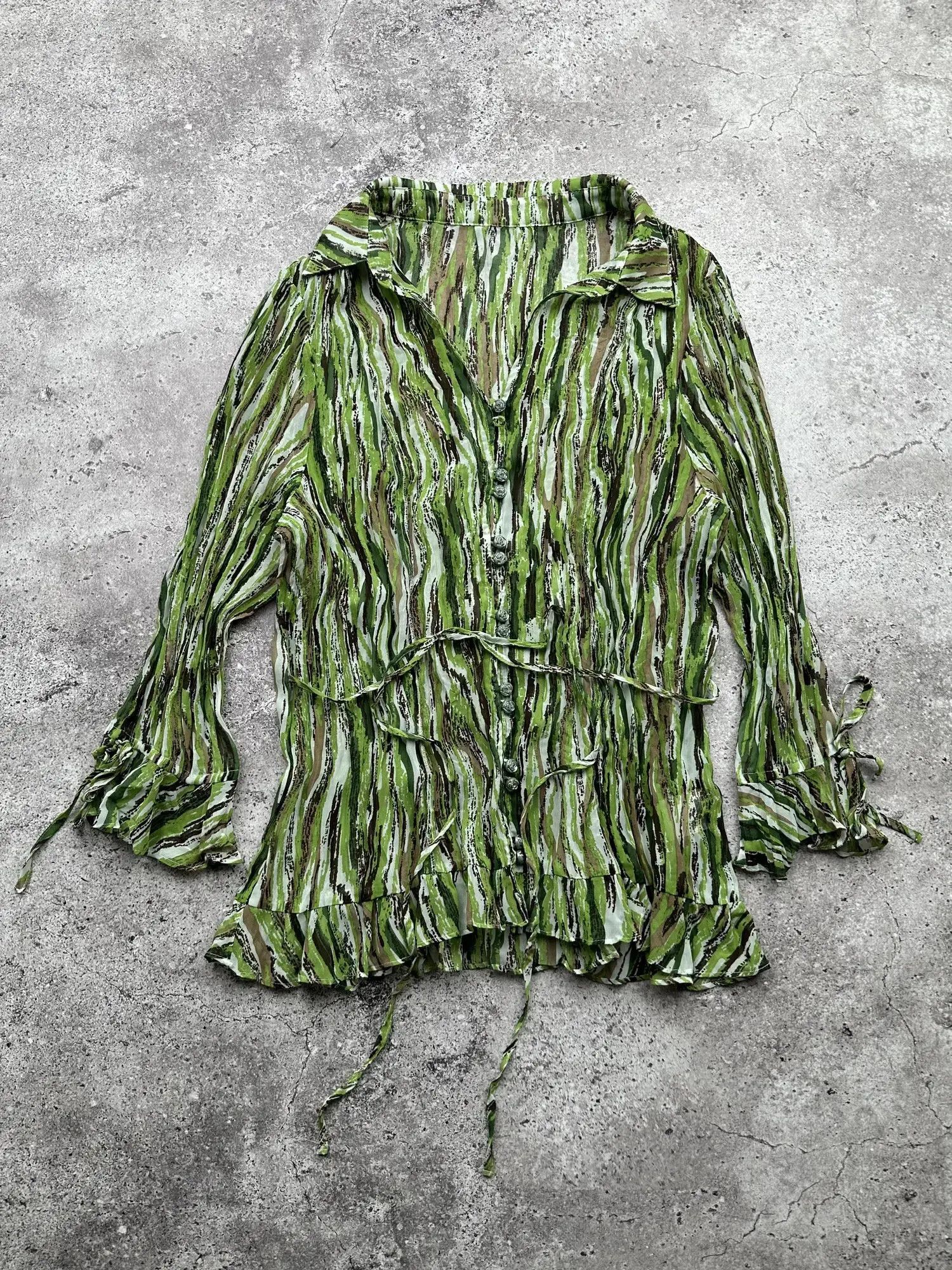Vintage Vintage Blouse C358(V291) Size L / US 10 / IT 46 - 1 Thumbnail
