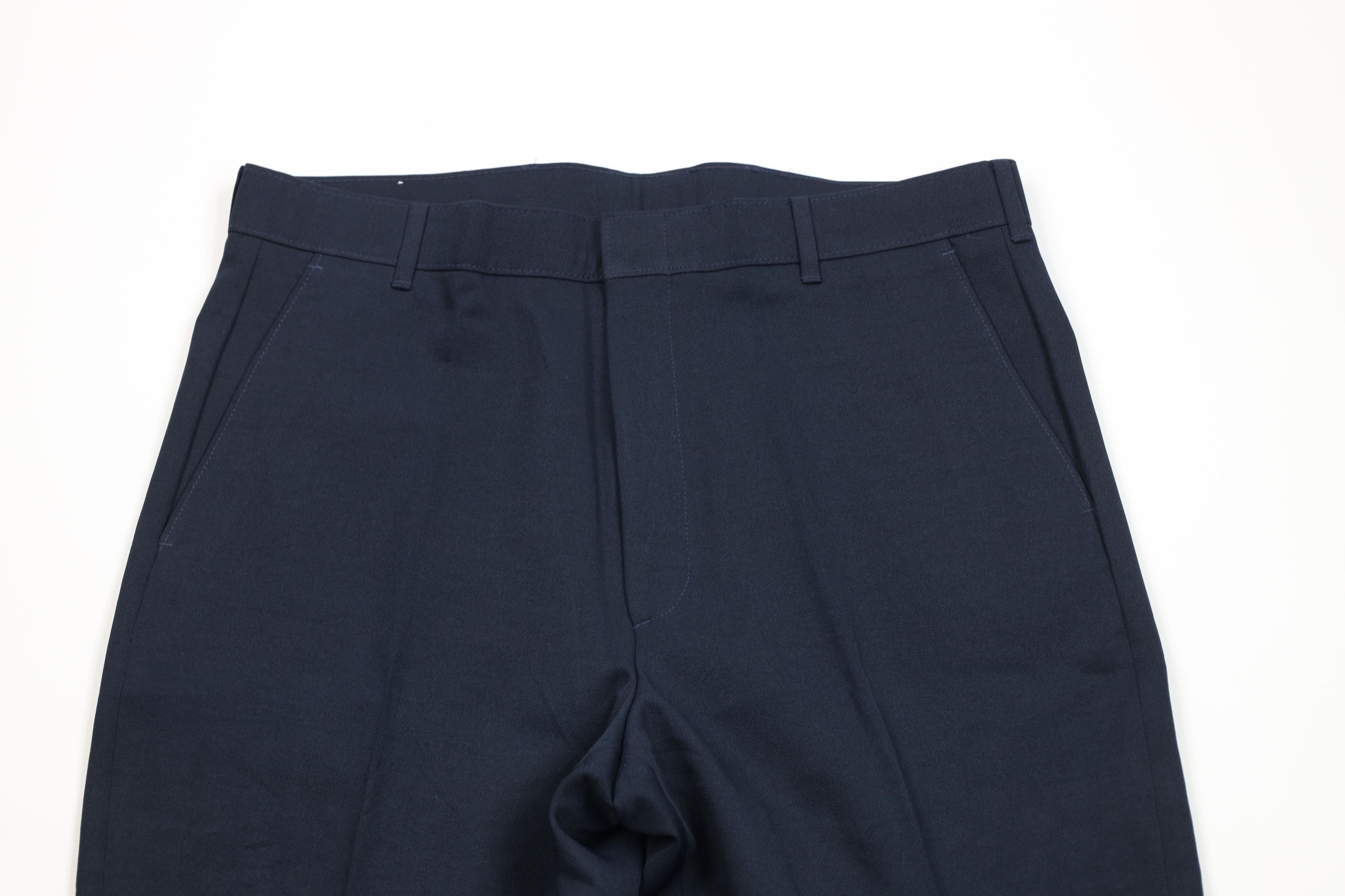 Levi's Deadstock Vintage 90s Levis Wide Leg Chino Pants Navy Blue Size US 36 / EU 52 - 2 Thumbnail