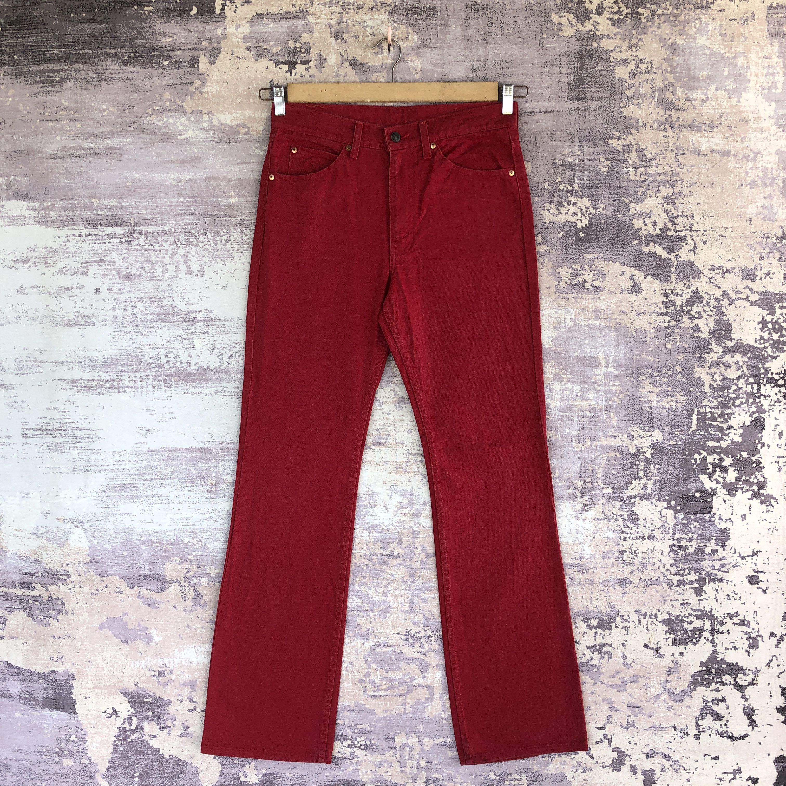 If Six Was Nine × Levi's × Vintage Vintage 90s Levis Red Flare Jeans Levi's 517 Boot Cut Denim Size US 32 / EU 48 - 2 Thumbnail