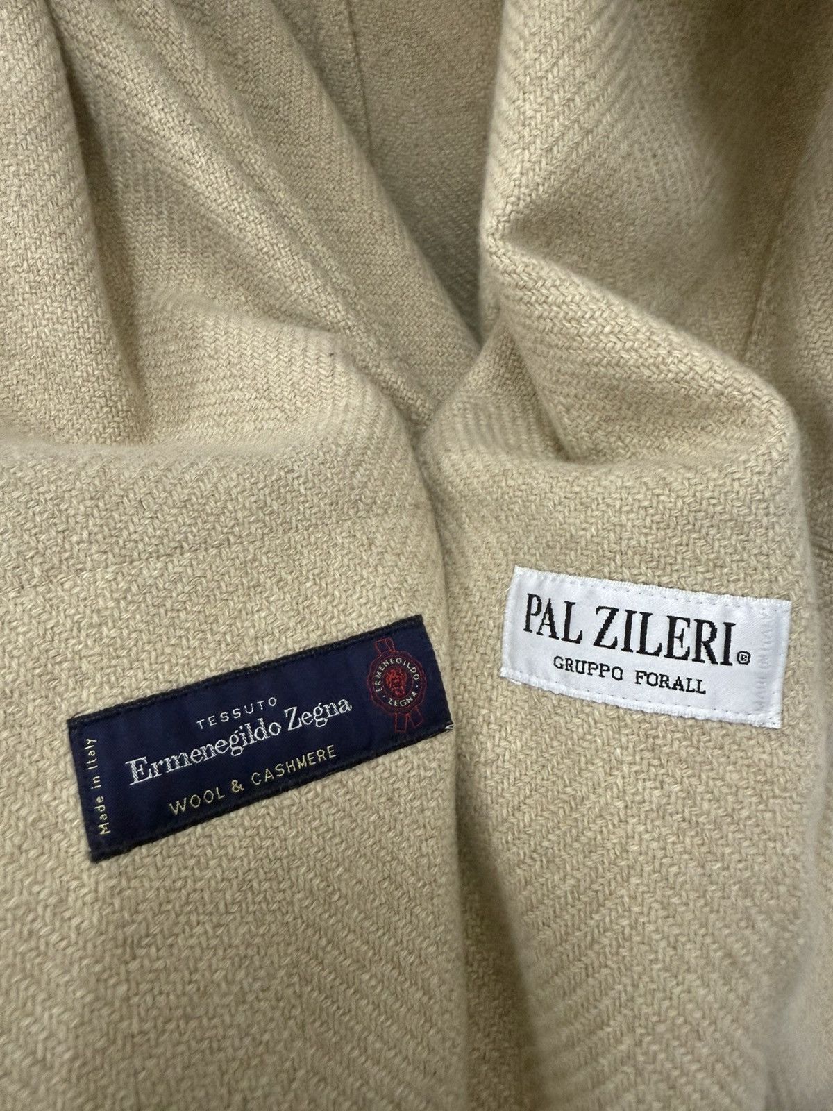 Ermenegildo Zegna 🔥 PAL ZILERI x ERMENEGILDO ZEGNA HERRINGBONE LONG COAT Size US S / EU 44-46 / 1 - 7 Thumbnail