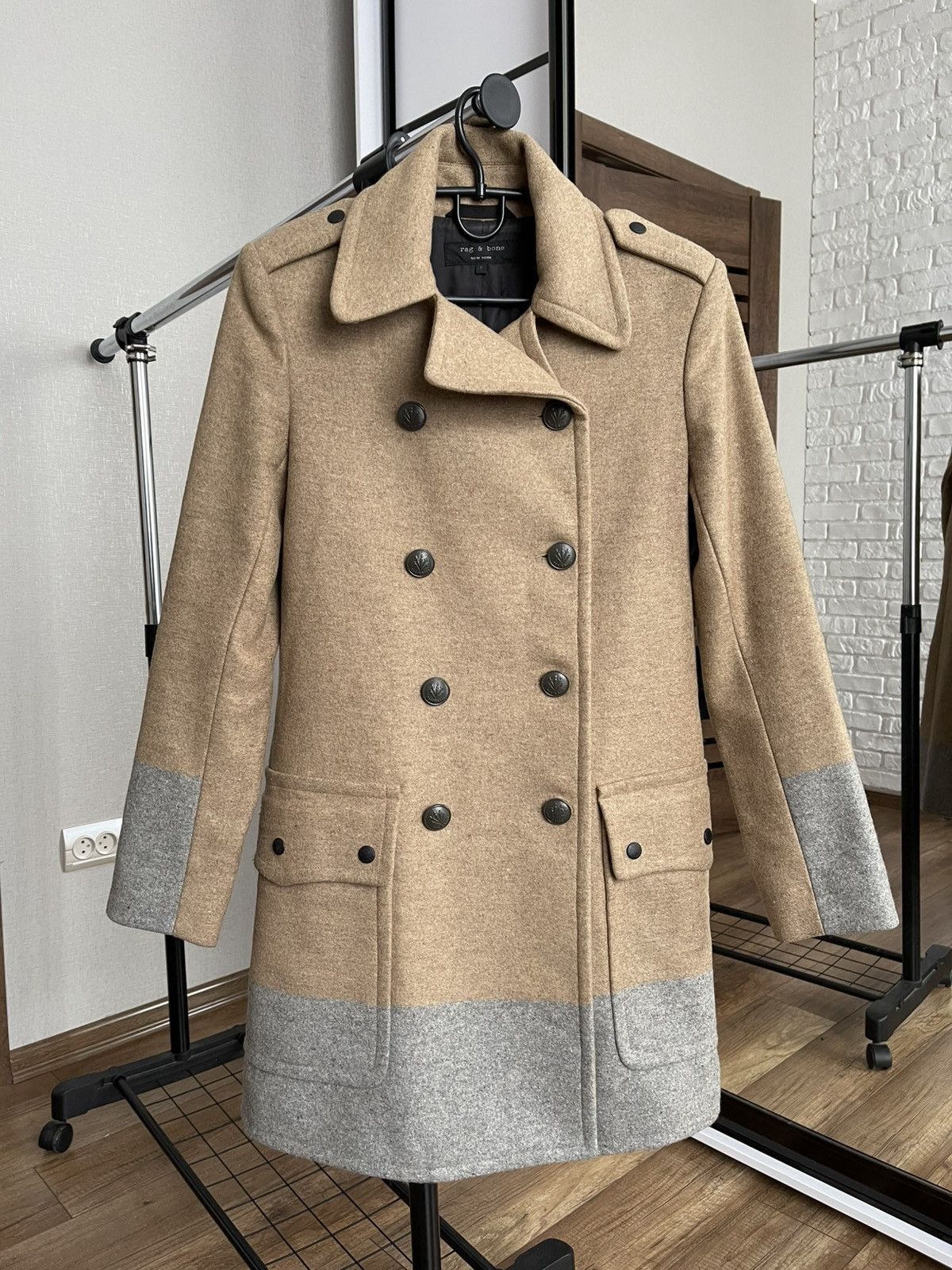 Rag & Bone Rag And Bone New York Double Wool Coat Jacket Size US S / EU 44-46 / 1 - 1 Thumbnail
