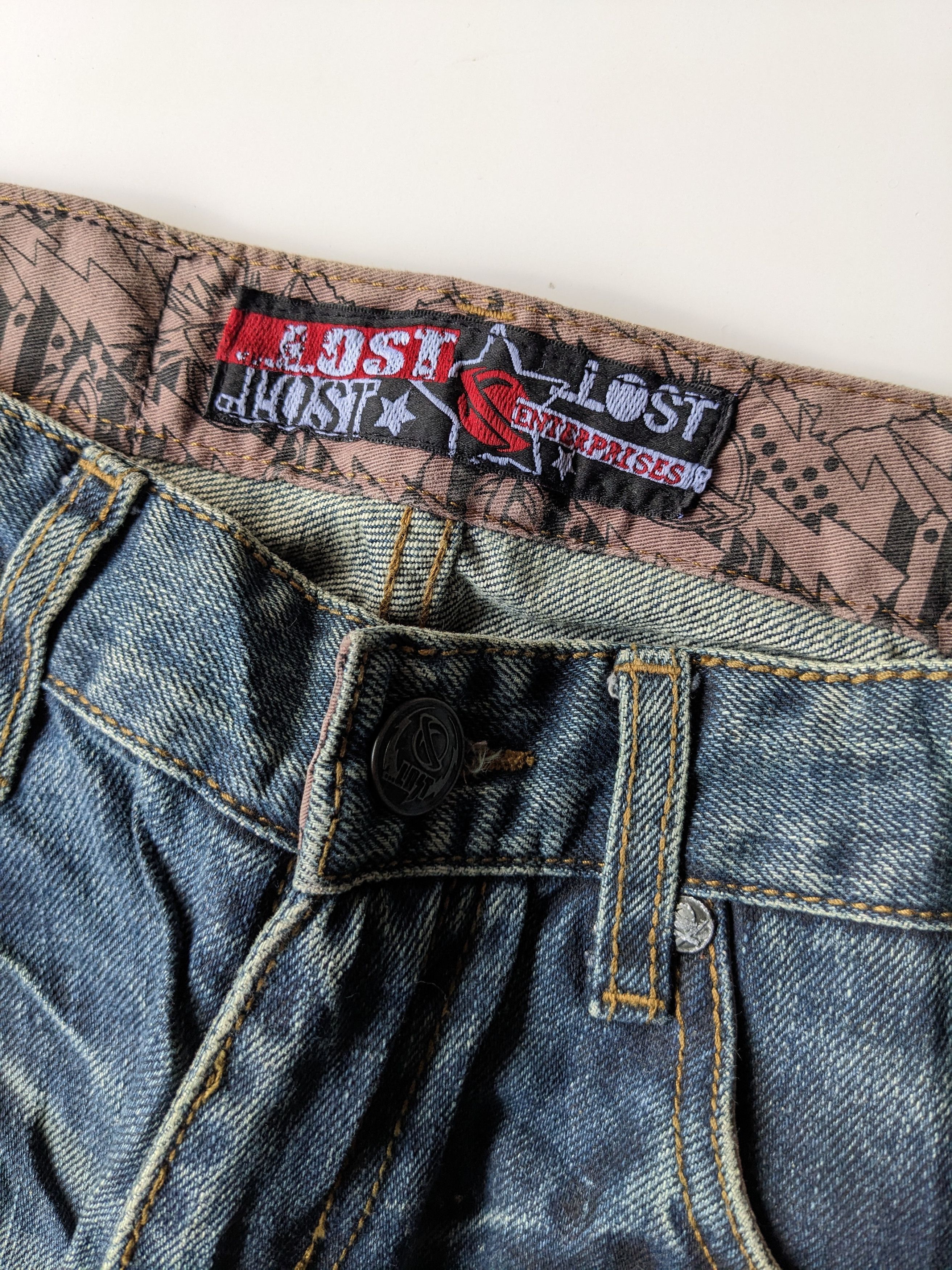Lost Enterprises × Shorty's Skateboards × Vintage Vintage LOST skateboard baggy jeans Size US 28 / EU 44 - 8 Thumbnail