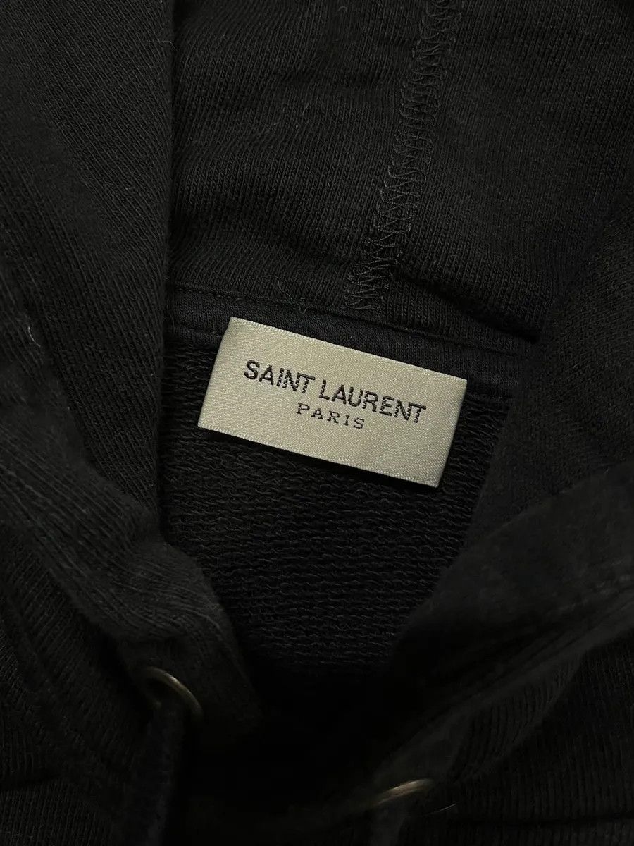 Saint Laurent Paris SS2018 Saint Laurent Black Propaganda Printed Hoodie Size XS / US 0-2 / IT 36-38 - 7 Thumbnail
