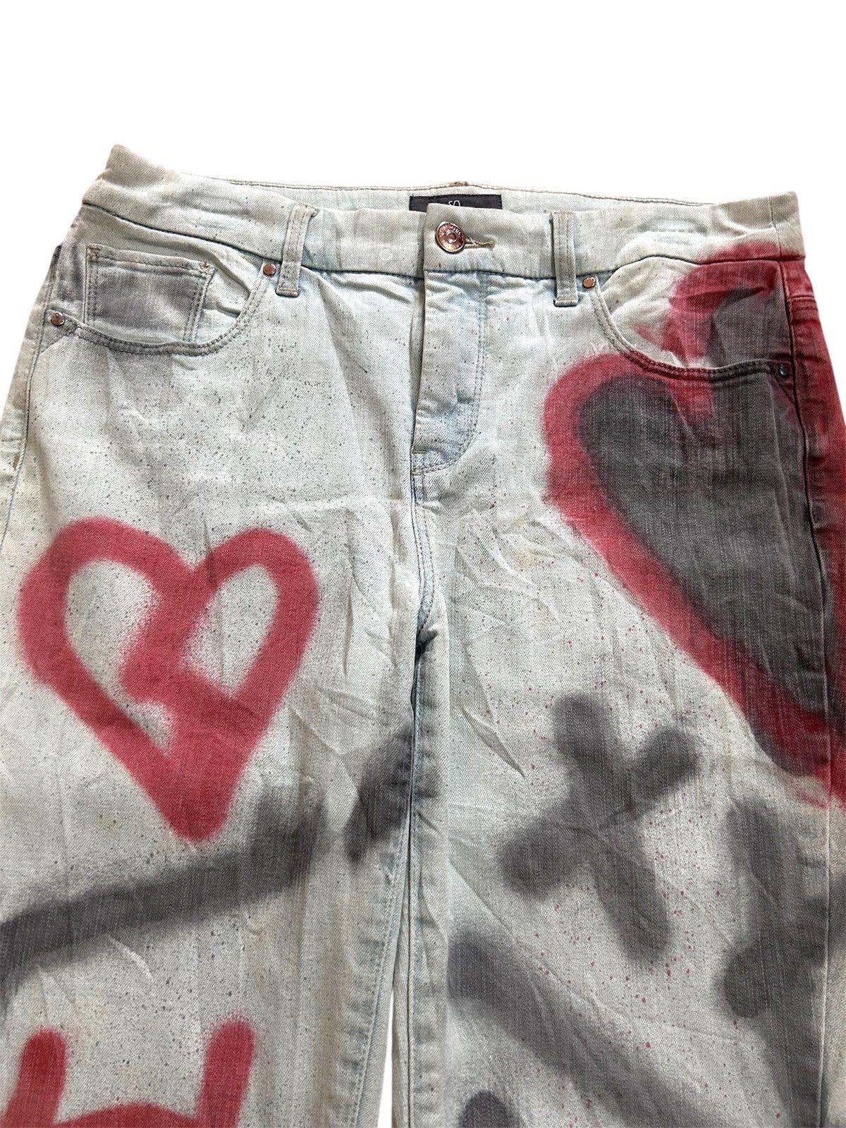 Chicos × Vintage SO SLIMMING by CHICO'S Street Punk Art Style Denim Size US 32 / EU 48 - 3 Thumbnail