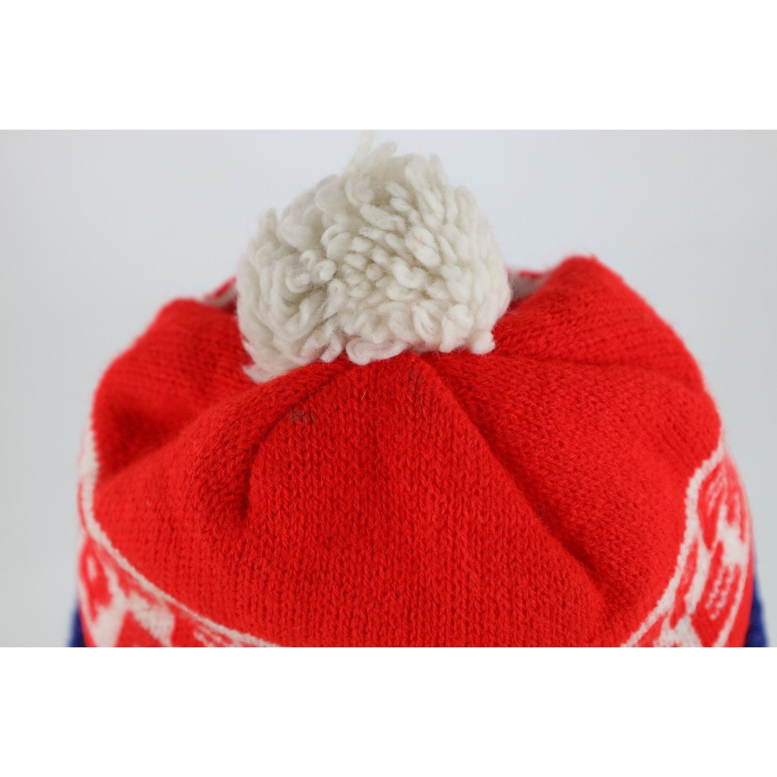 Vintage Vintage 80s 90s Cooper Tires Pom Knit Winter Beanie Hat Size ONE SIZE - 5 Thumbnail