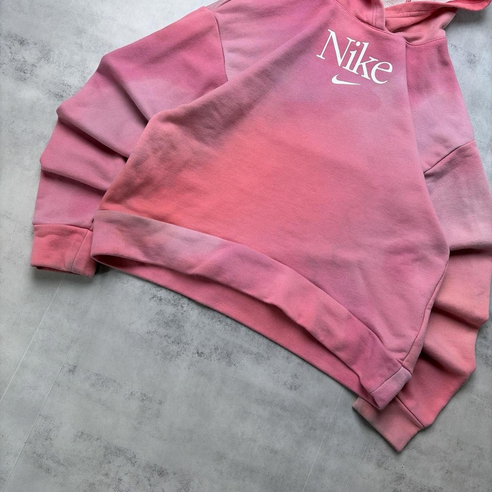 Nike Y2K Pink Nike Tie Dye Skater Middle Swoosh Hoodie Size XL / US 12-14 / IT 48-50 - 4 Thumbnail