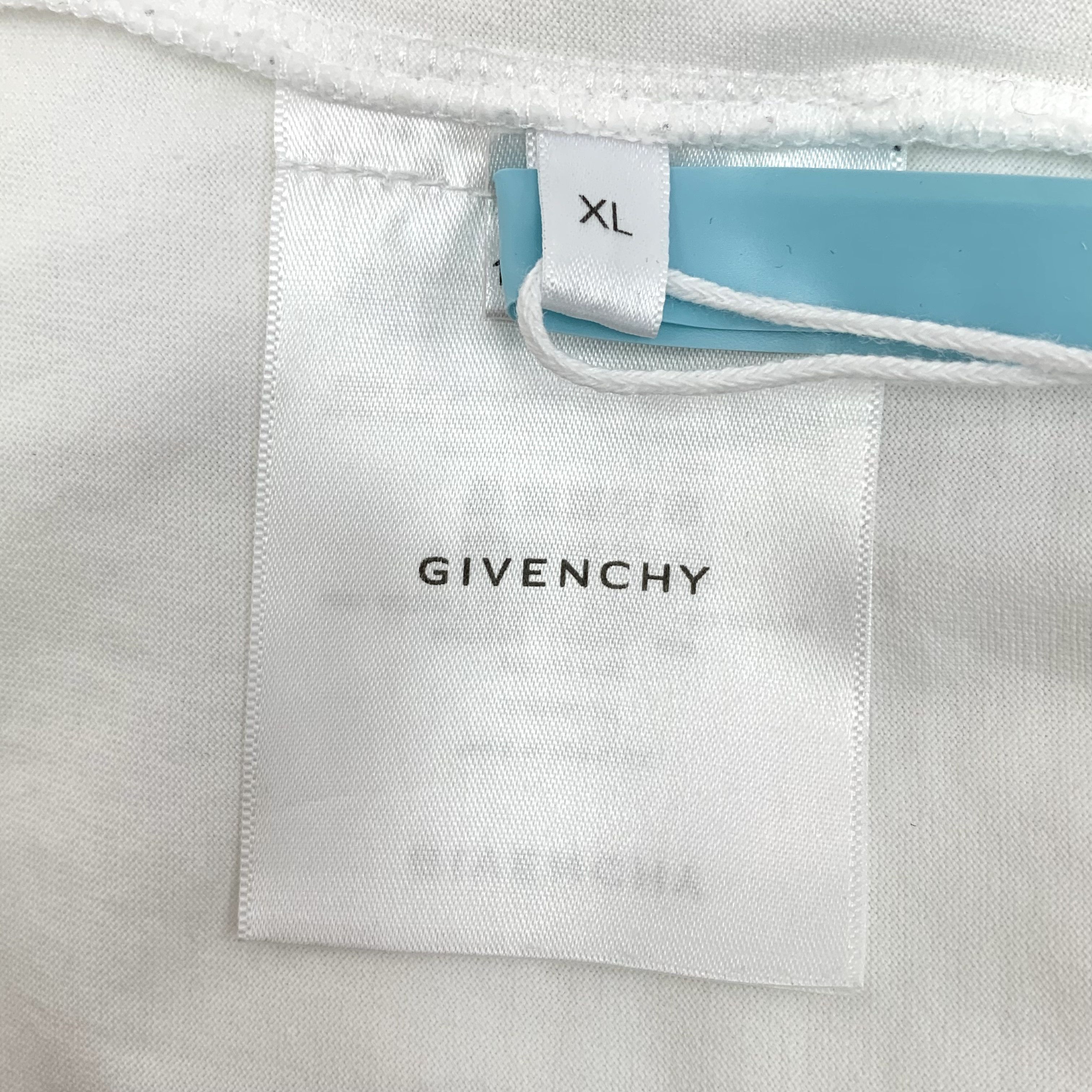 Givenchy Givenchy Logo Print Cotton T-Shirt White (XL) Size US XL / EU 56 / 4 - 6 Thumbnail
