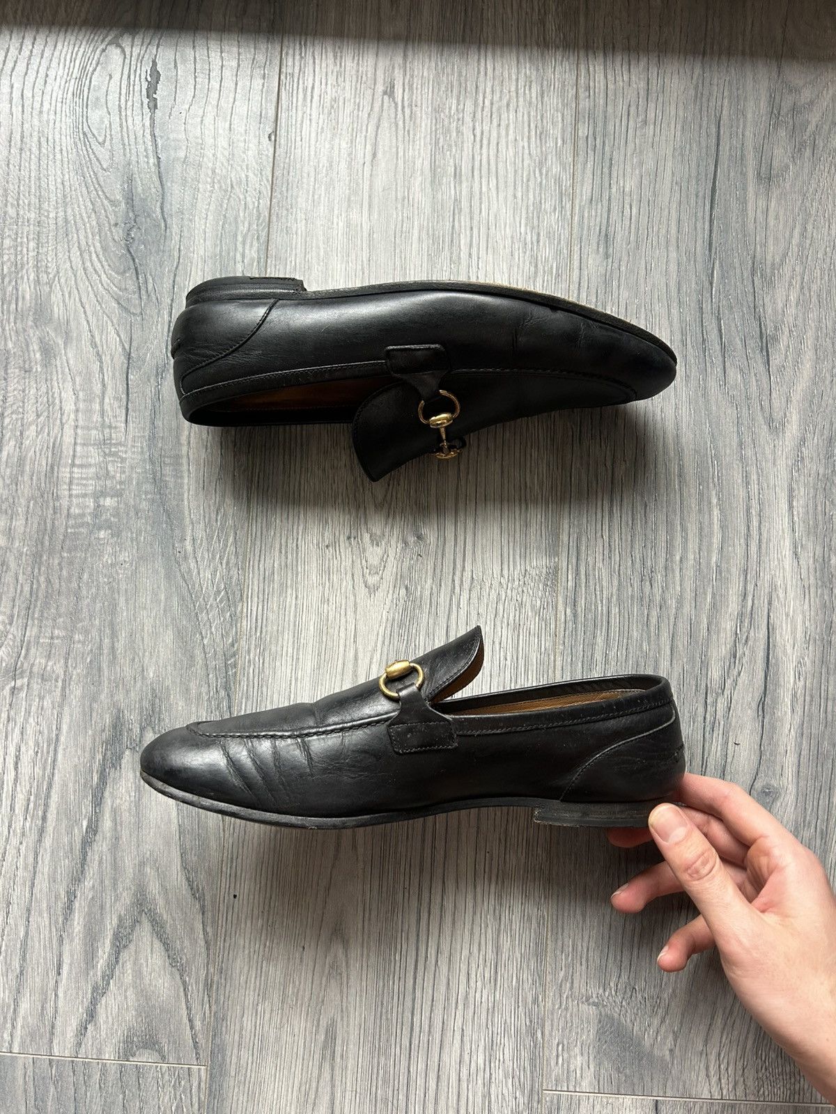 Gucci Black Horsebit Loafers in Leather Size US 7 / EU 40 - 3 Thumbnail