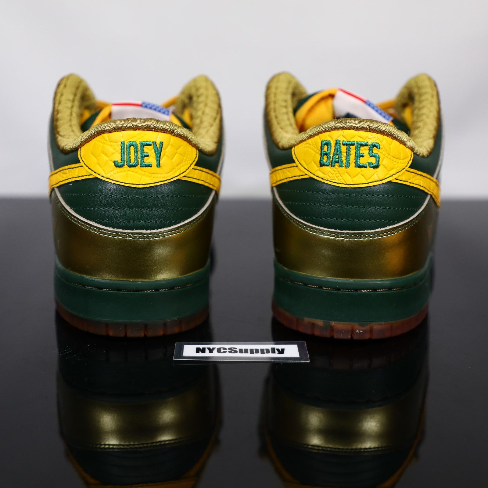 Nike 2018 Nike SB Dunk Low Doernbecher Joey Bates Gold BV8740 377 Size US 14 / EU 47 - 7 Thumbnail