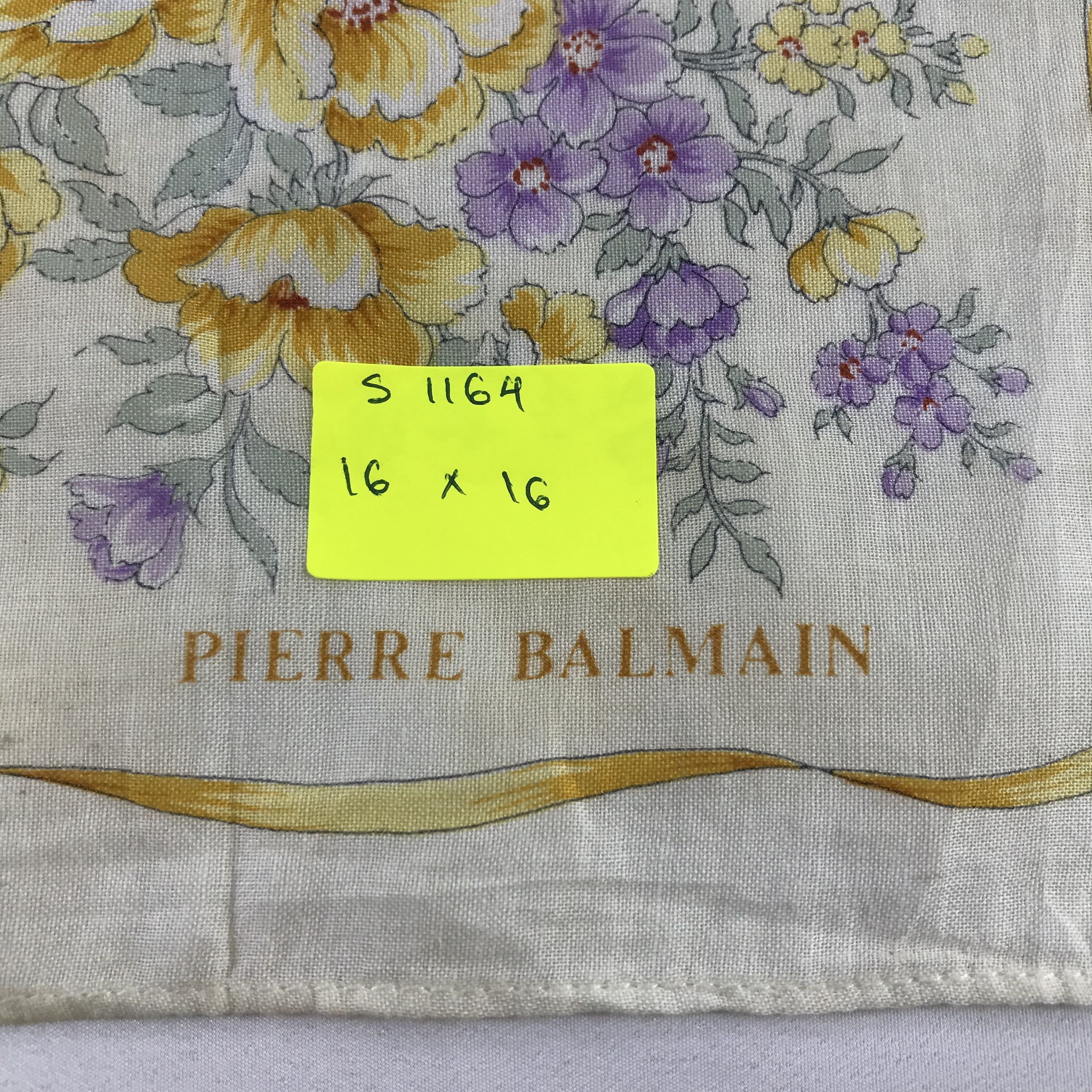Pierre Balmain × Vintage Pierre Balmain Bandana / Handkerchief / Neckerchief - S1164 Size ONE SIZE - 5 Thumbnail