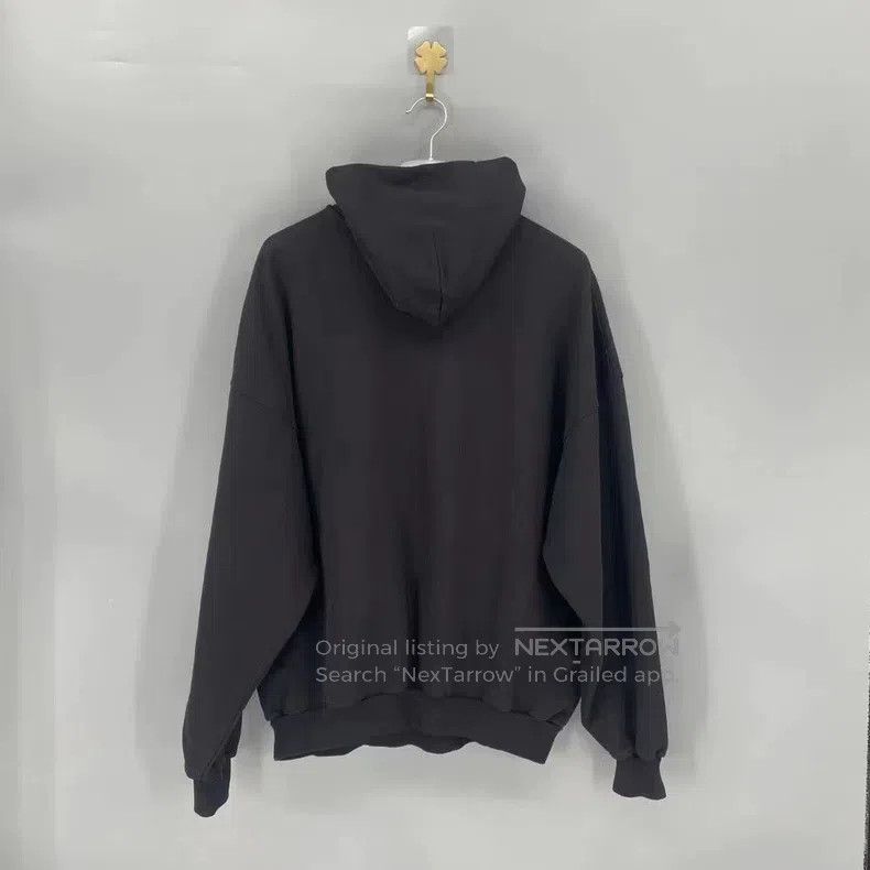 Balenciaga Balenciaga Black Embroidered Letter Logo Hoodie Size US S / EU 44-46 / 1 - 2 Thumbnail