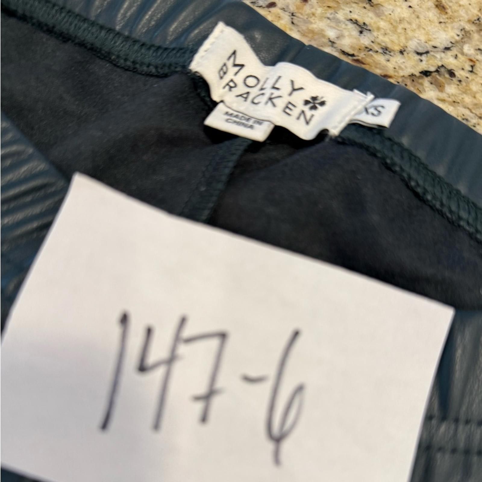 Other Molly Bracken forest green vegan leather legging pants SZ XS Size 26" / US 2 / IT 38 - 10 Thumbnail