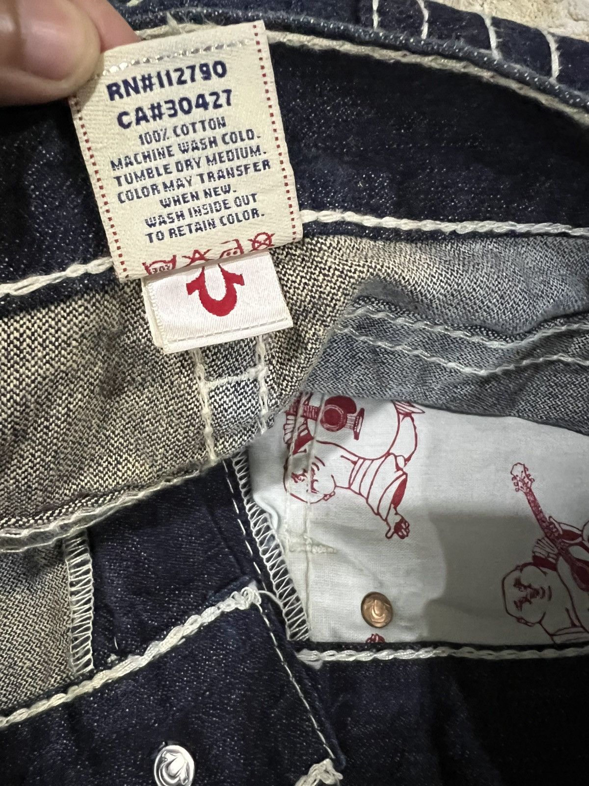True Religion Y2K True Religion Billy Big T Made in USA Flare Jeans Denim Size US 31 - 8 Thumbnail