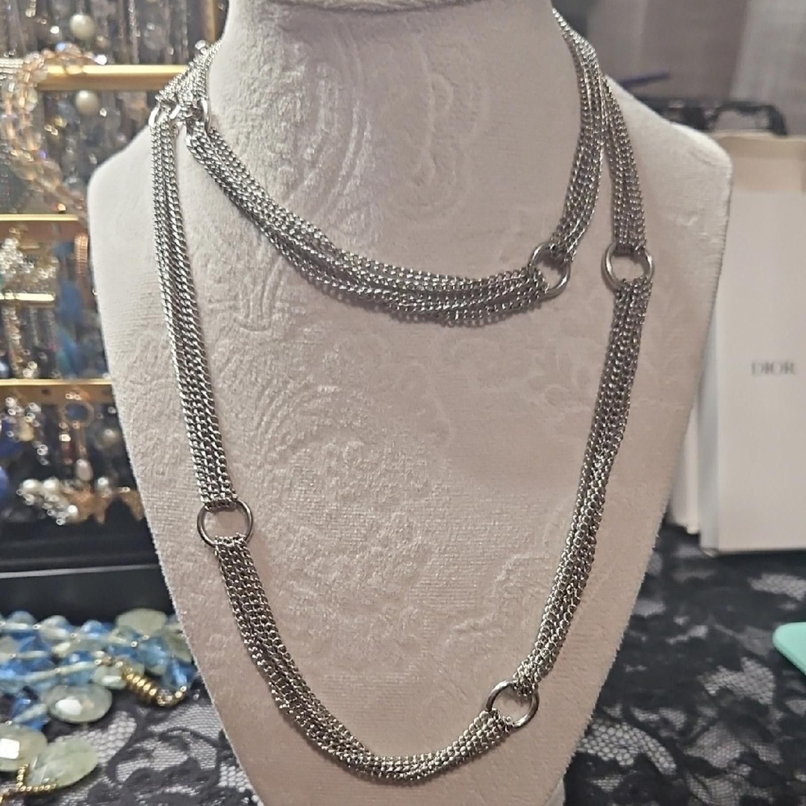 Other Elegant Silver Chain Necklace Size ONE SIZE - 1 Thumbnail