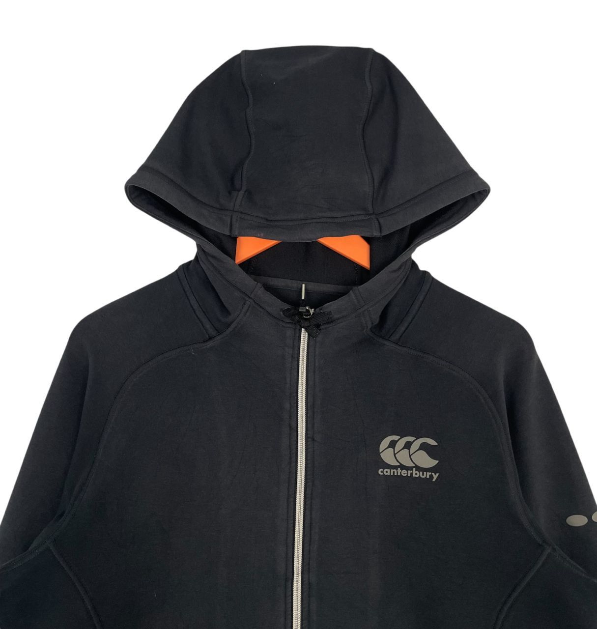 Canterbury of New Zealand Classic Canterbury Black Full Zip Hoodie Athletic Jacket Size US L / EU 52-54 / 3 - 4 Thumbnail