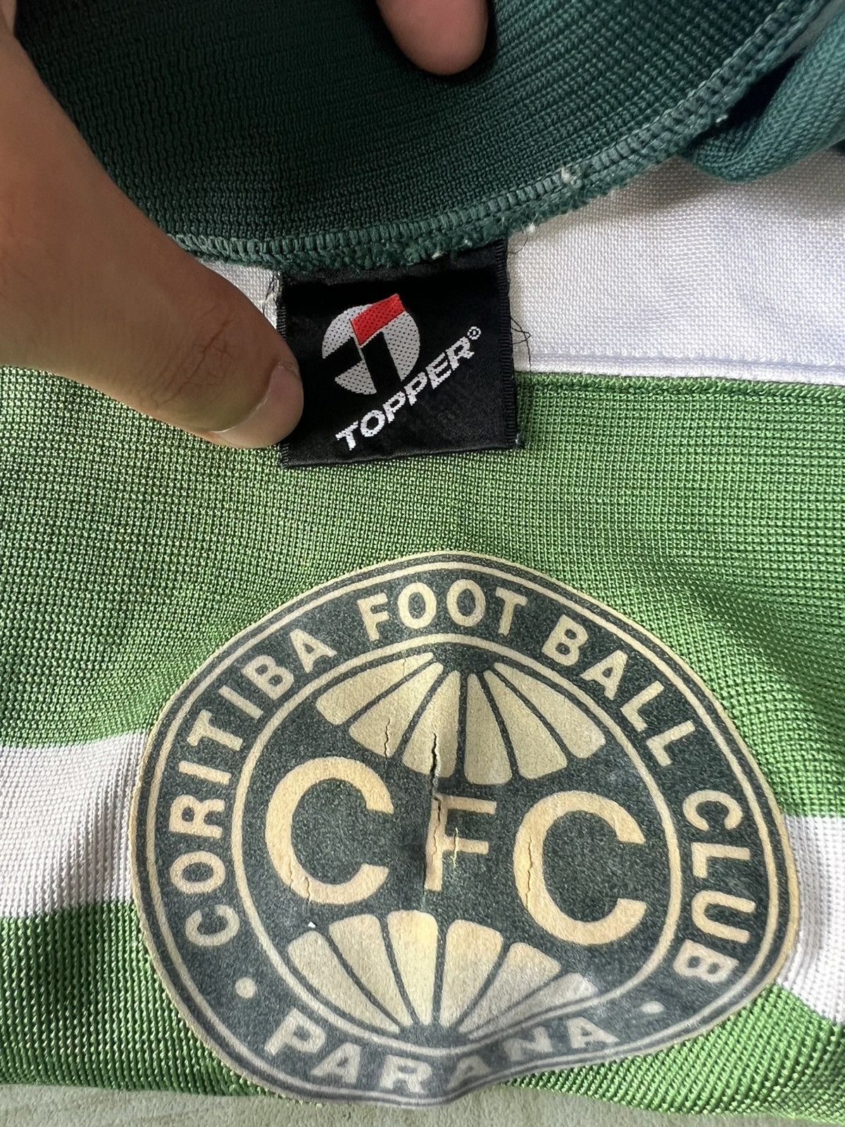 Vintage Vintage 1980s Coritiba FC Brazil Topper Home Jersey #15 Size US M / EU 48-50 / 2 - 8 Thumbnail