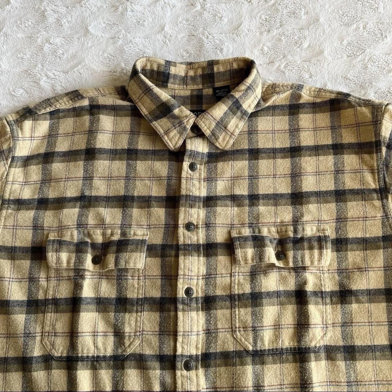 Izod Vintage Izod Flannel Shirt Mens XL Yellow Madras Check Flap Size US XL / EU 56 / 4 - 3 Thumbnail
