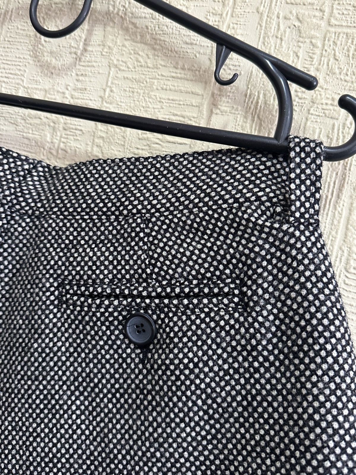 Dolce & Gabbana D&G Dolce & Gabbana Wool Shorts Black White Tweed IT 38 Size 26" / US 2 / IT 38 - 8 Thumbnail