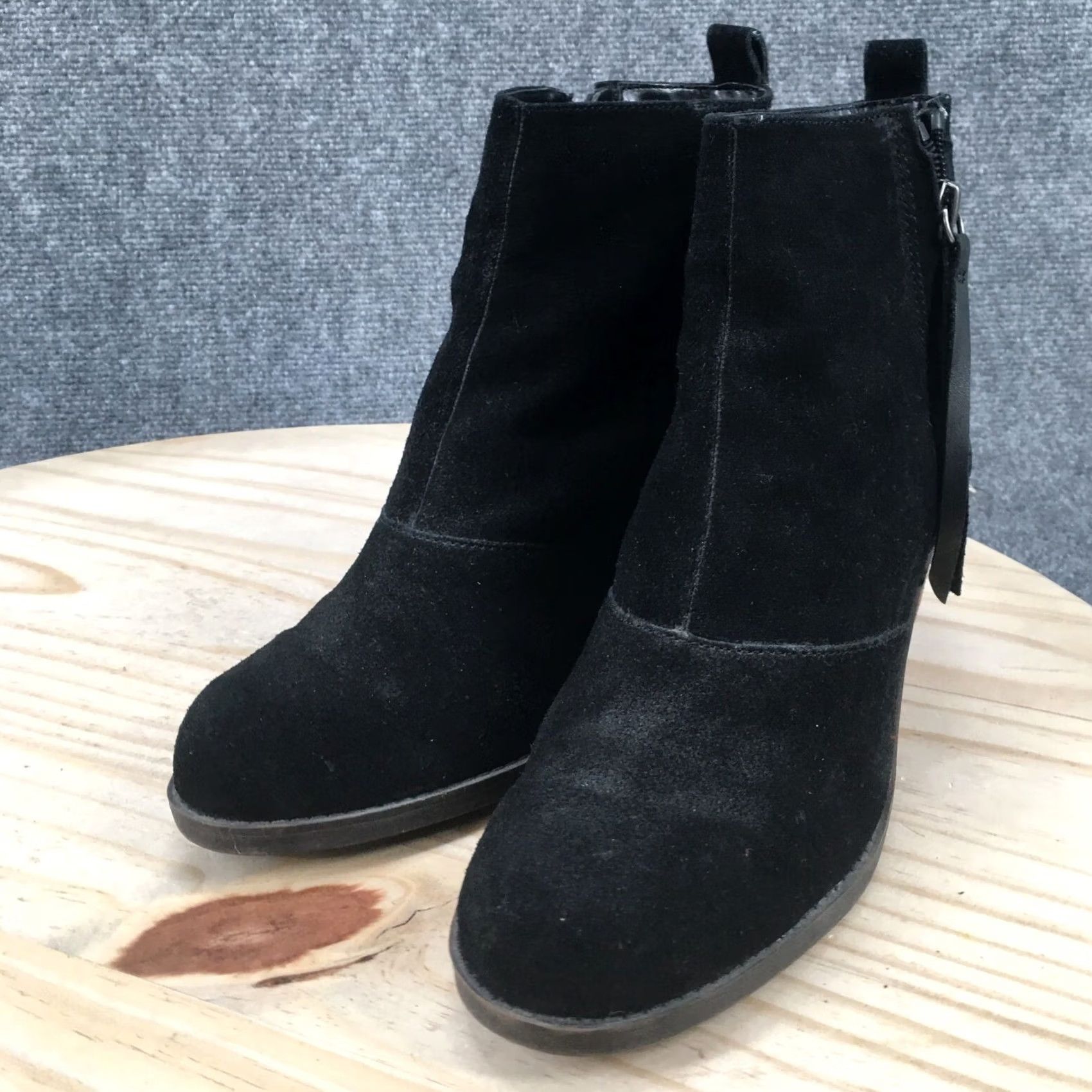 Dolce Vita DV By Dolce Vita Boots Womens 9.5 Ankle Booties Heels Black Leather Side Zip Mens? Size US 10 / IT 40 - 6 Thumbnail