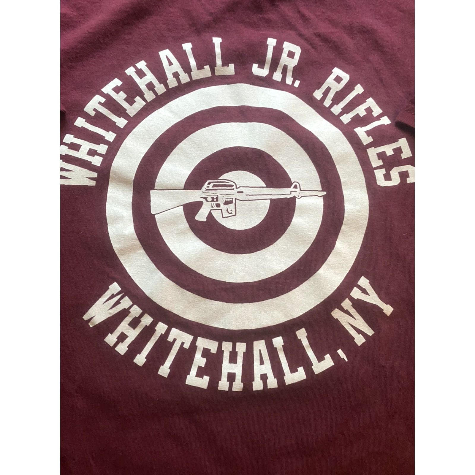 Gildan Gildan Mens Medium Whitehall New York Jr Rifles Target Shooting AK T-Shirt Maroon M Size US M / EU 48-50 / 2 - 3 Thumbnail
