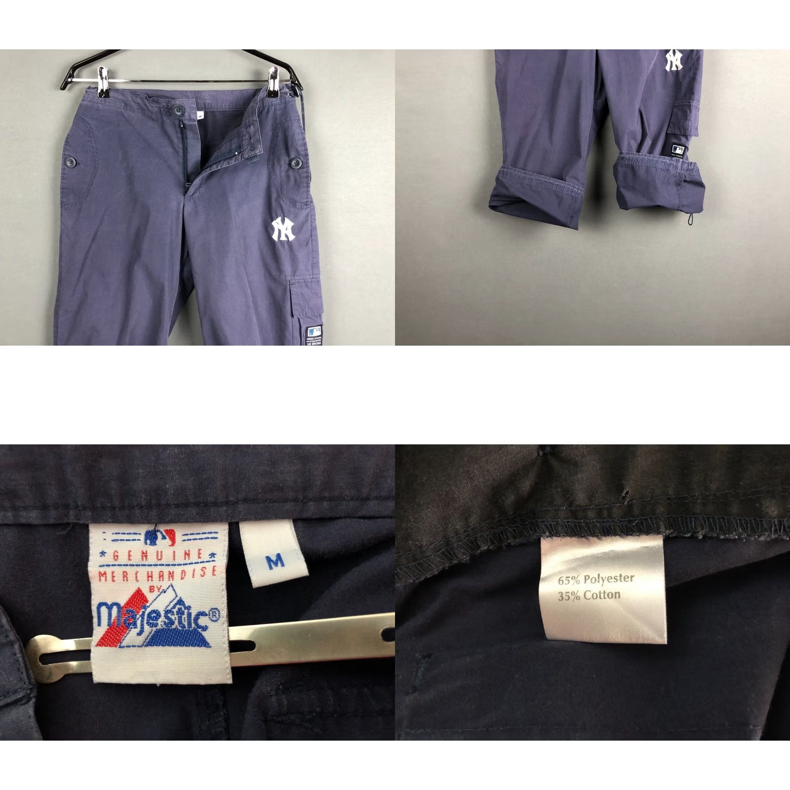 MLB Majestic Men's MLB New York Yankees Cargo Capri Pants Size M Blue Polyester Size US 31 - 8 Thumbnail