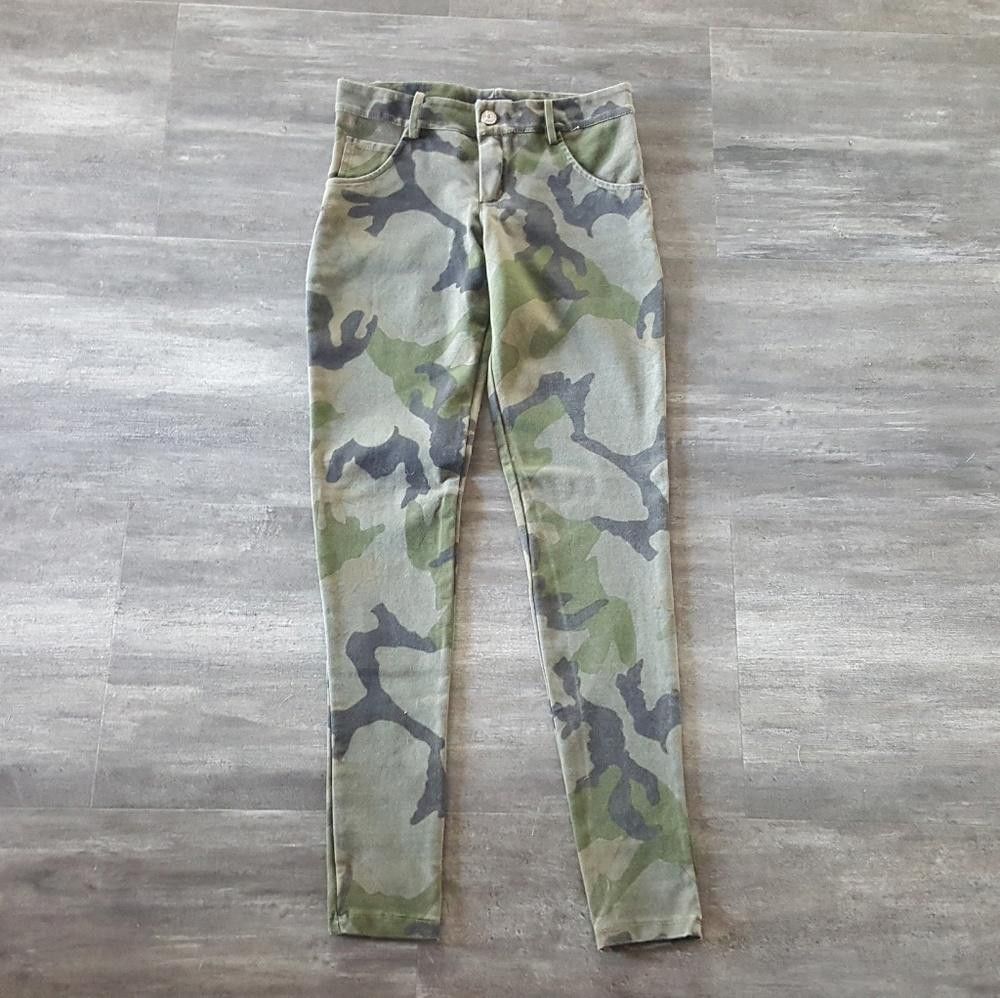 Designer Dark Camo Melville Skinny Pant Size 30" / US 8 / IT 44 - 1 Thumbnail