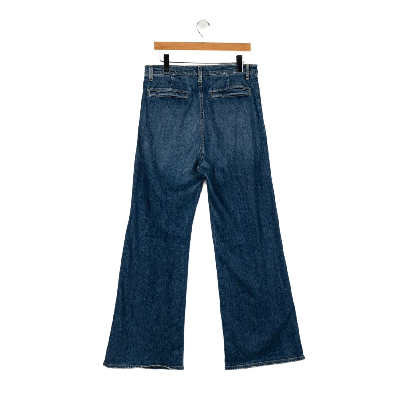 Nili Lotan Nili Lotan Flora Wide Leg High Rise Jeans Size 30 Size 30" / US 8 / IT 44 - 2 Thumbnail