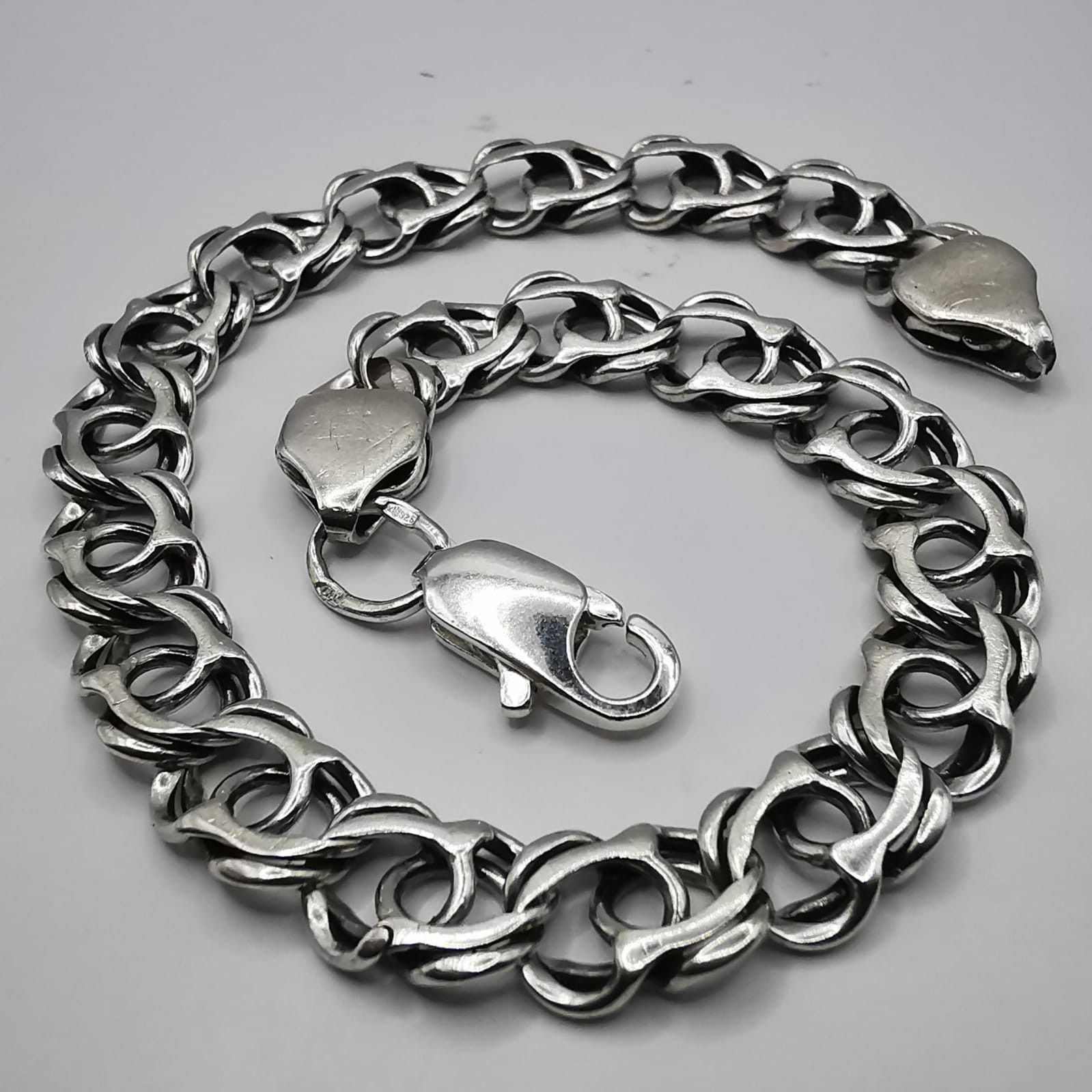 Sterling Silver Vintage Bracelet Jewelry,925 Sterling Silver 14,72g Size ONE SIZE - 1 Thumbnail