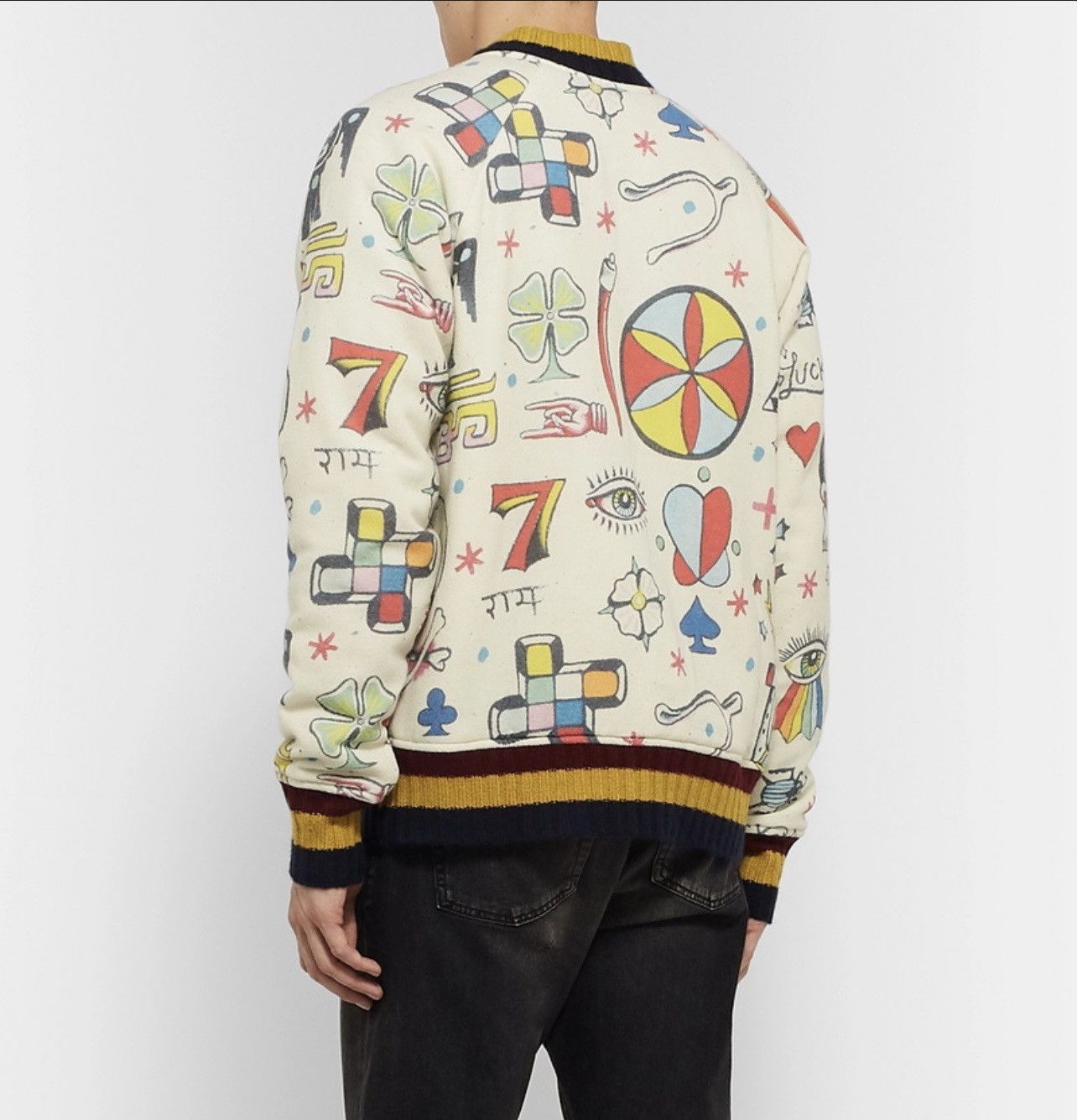 The Elder Statesman The Elder Statesman Reversible Cashmere Bomber Rare Size US L / EU 52-54 / 3 - 3 Thumbnail