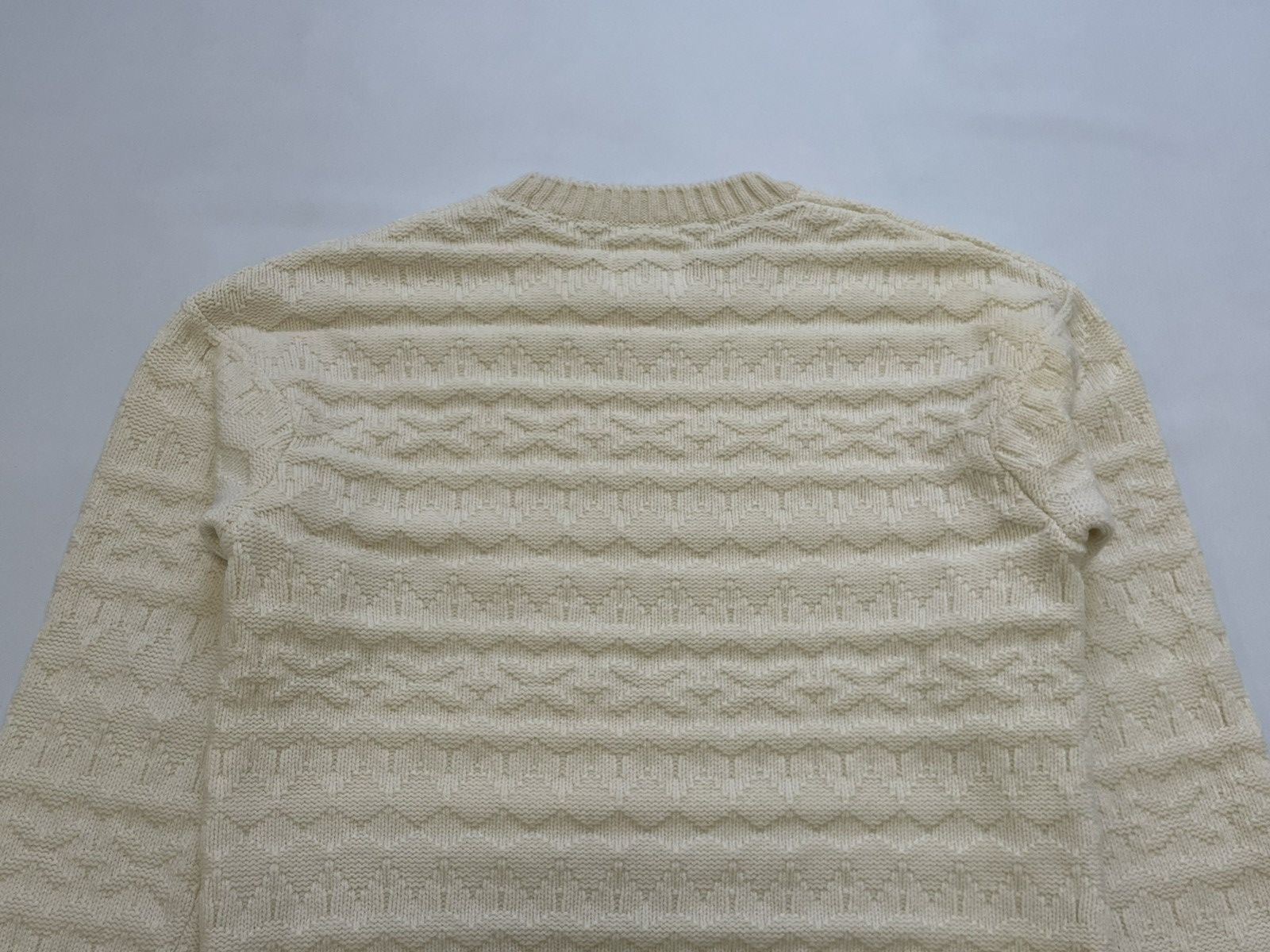 Takahiromiyashita The Soloist. Patterned Cream Wool Sweater Size US M / EU 48-50 / 2 - 12 Thumbnail