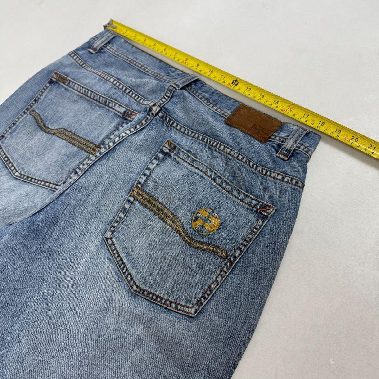 Japanese Brand × Pepe Jeans × Vintage Vintage y2k archive pepe stonewash baggy skater grunge jeans Size US 36 / EU 52 - 5 Thumbnail