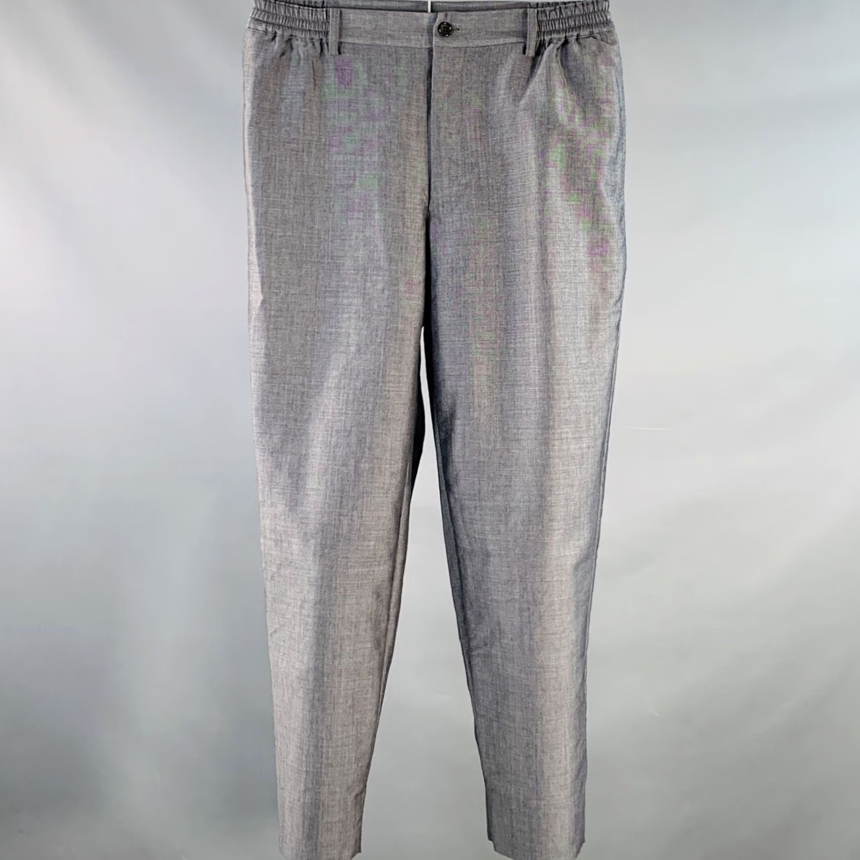 Vintage COMME des GARCONS HOMME DEUX Size M Grey Charcoal Mohair Wool Casual Pants Mens Size US 31 - 2 Thumbnail