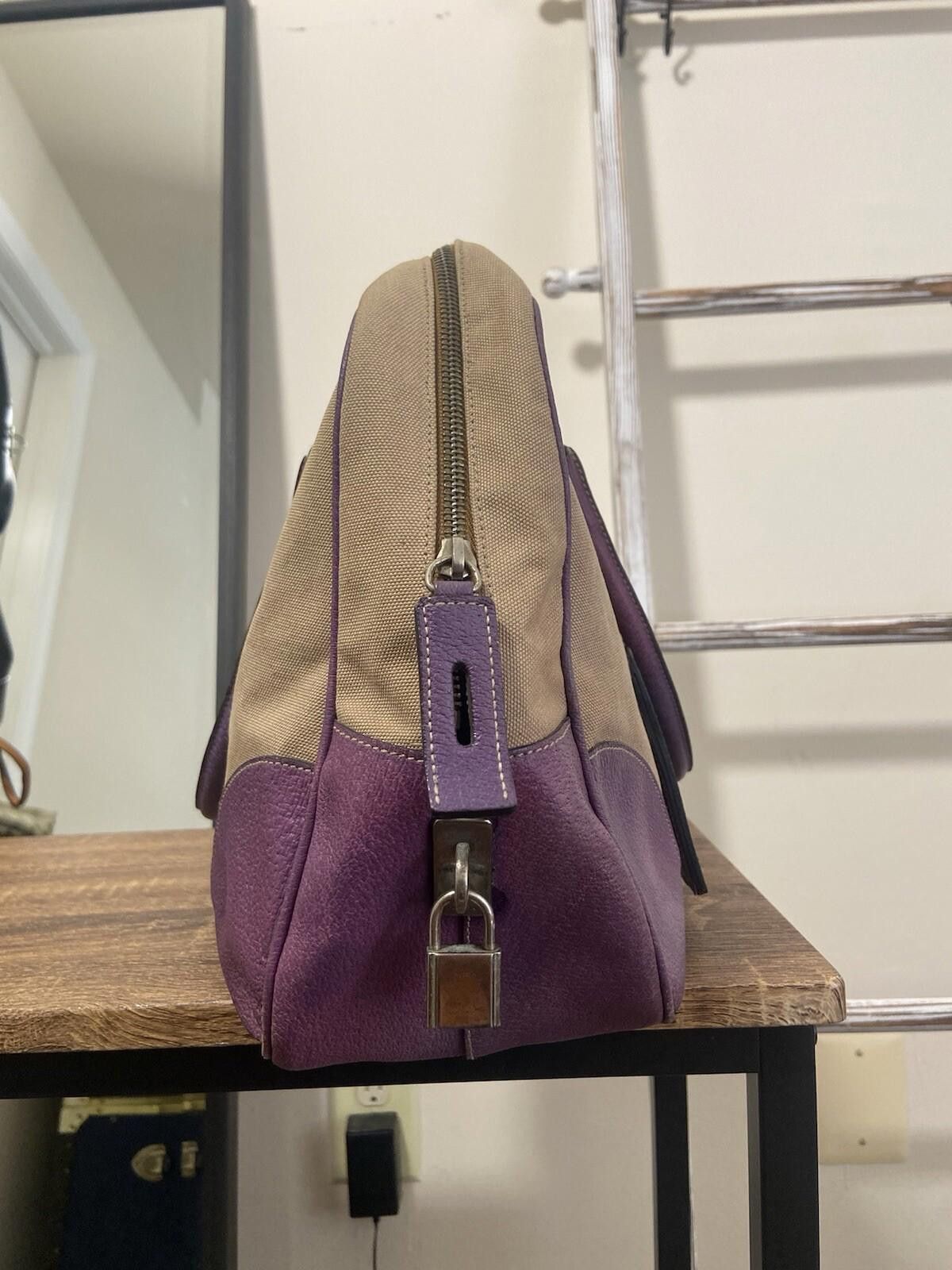 Prada Prada faded purple Cinghiale Canapa hand tote bag Size ONE SIZE - 4 Thumbnail