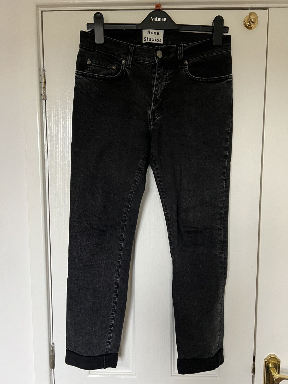 Acne Studios Acne Studios Thin Used Noir Skinny Jeans Black Thom Yorke Size US 29 - 1 Thumbnail
