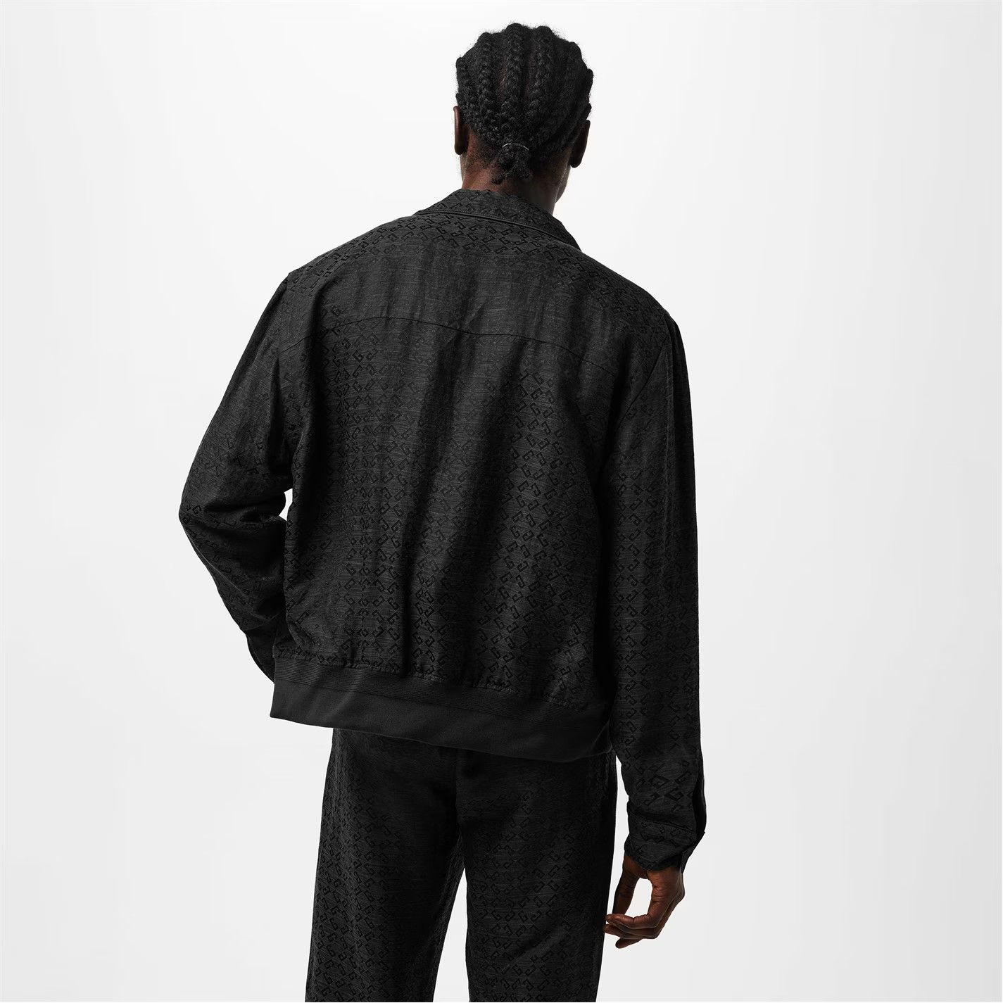 Givenchy o1g2r1mq0426 Blouson Linen Coach Jacket in Black Size US M / EU 48-50 / 2 - 4 Thumbnail