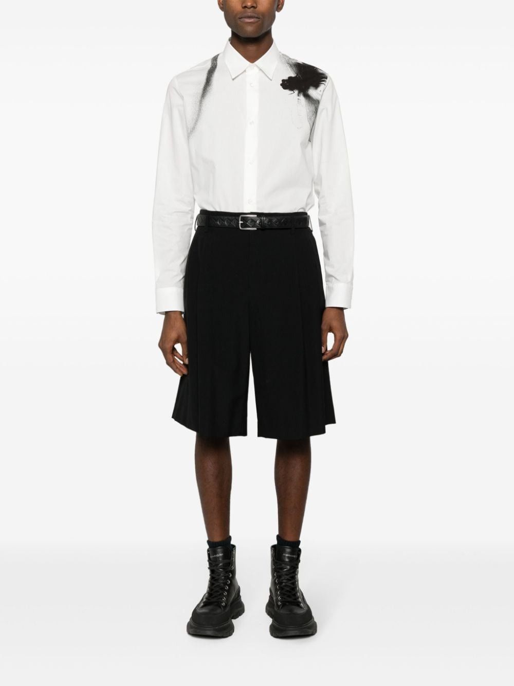 Alexander McQueen o1w1db10725 Oversized CNLD Shirt in White Size US XL / EU 56 / 4 - 2 Thumbnail